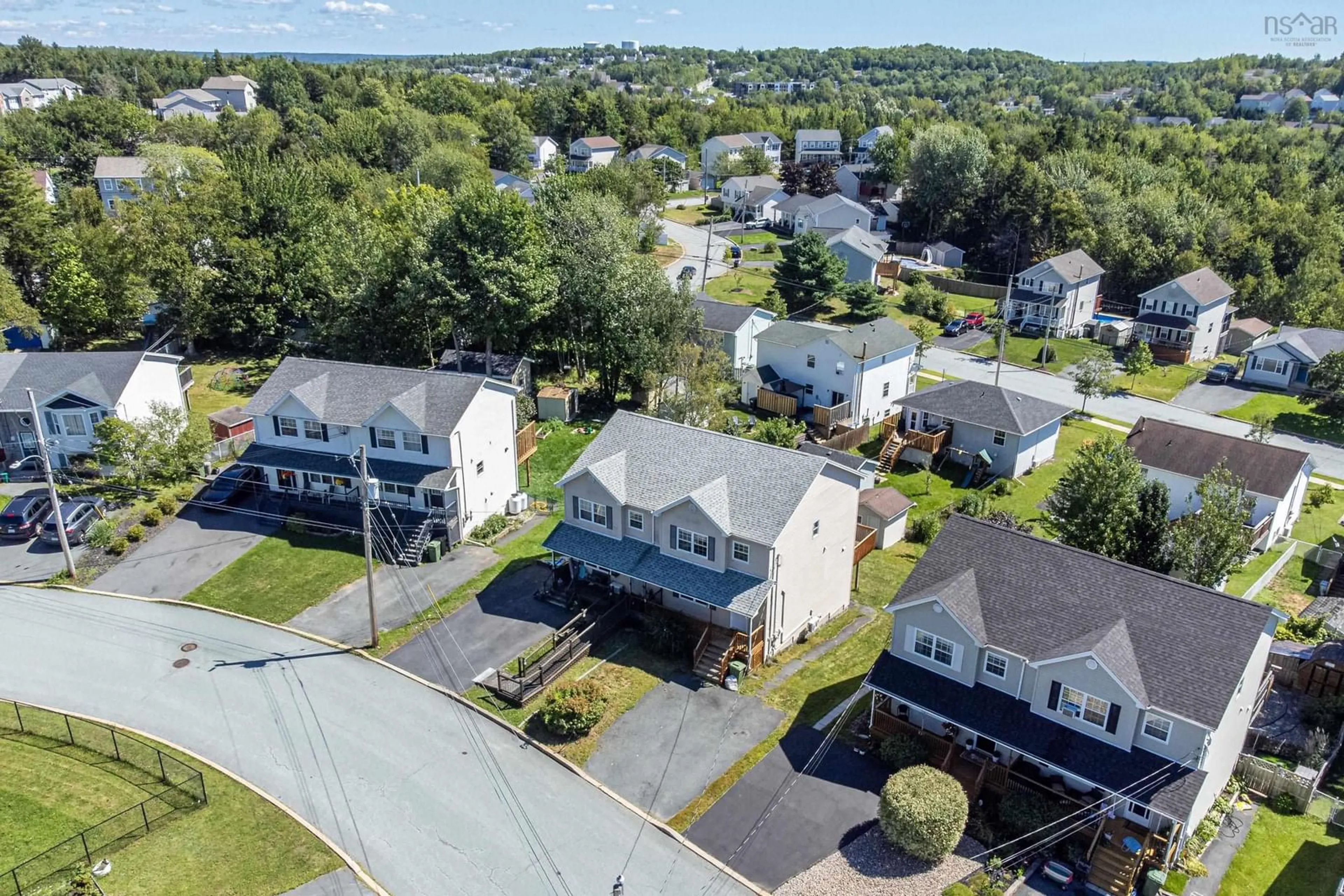 A pic from outside/outdoor area/front of a property/back of a property/a pic from drone, street for 31 Hewer Cres, Middle Sackville Nova Scotia B4E 3E4