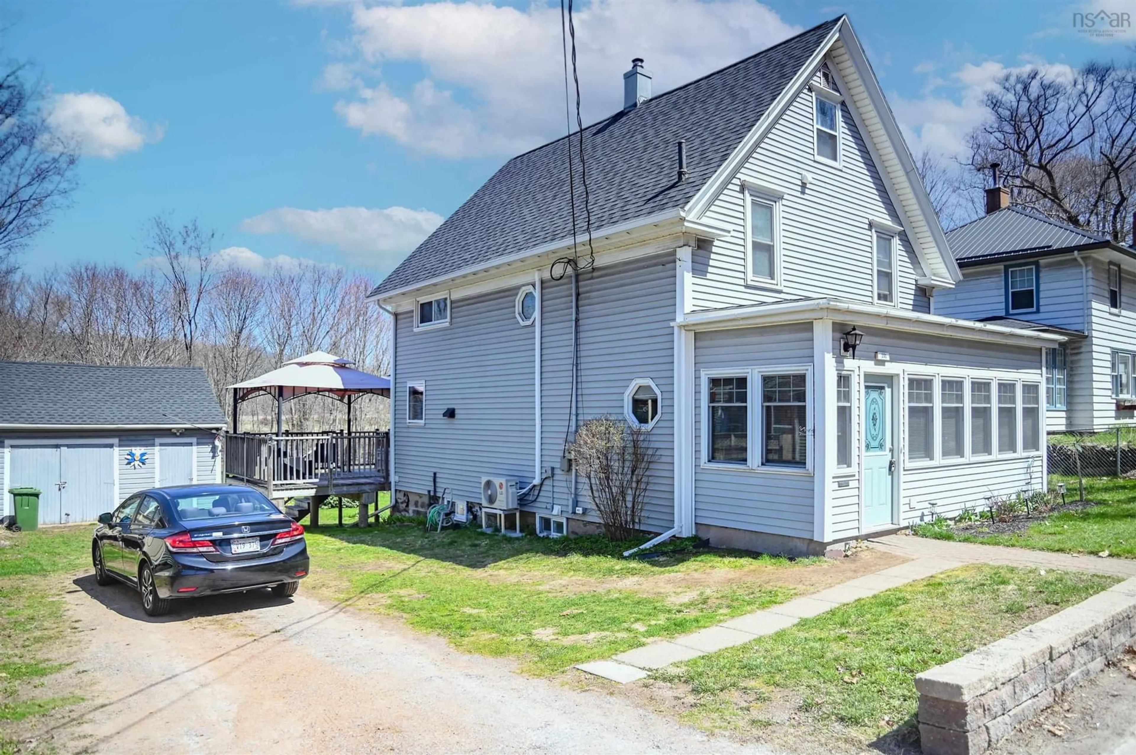 A pic from outside/outdoor area/front of a property/back of a property/a pic from drone, street for 201 Main Street, Kentville Nova Scotia B4N 1J6