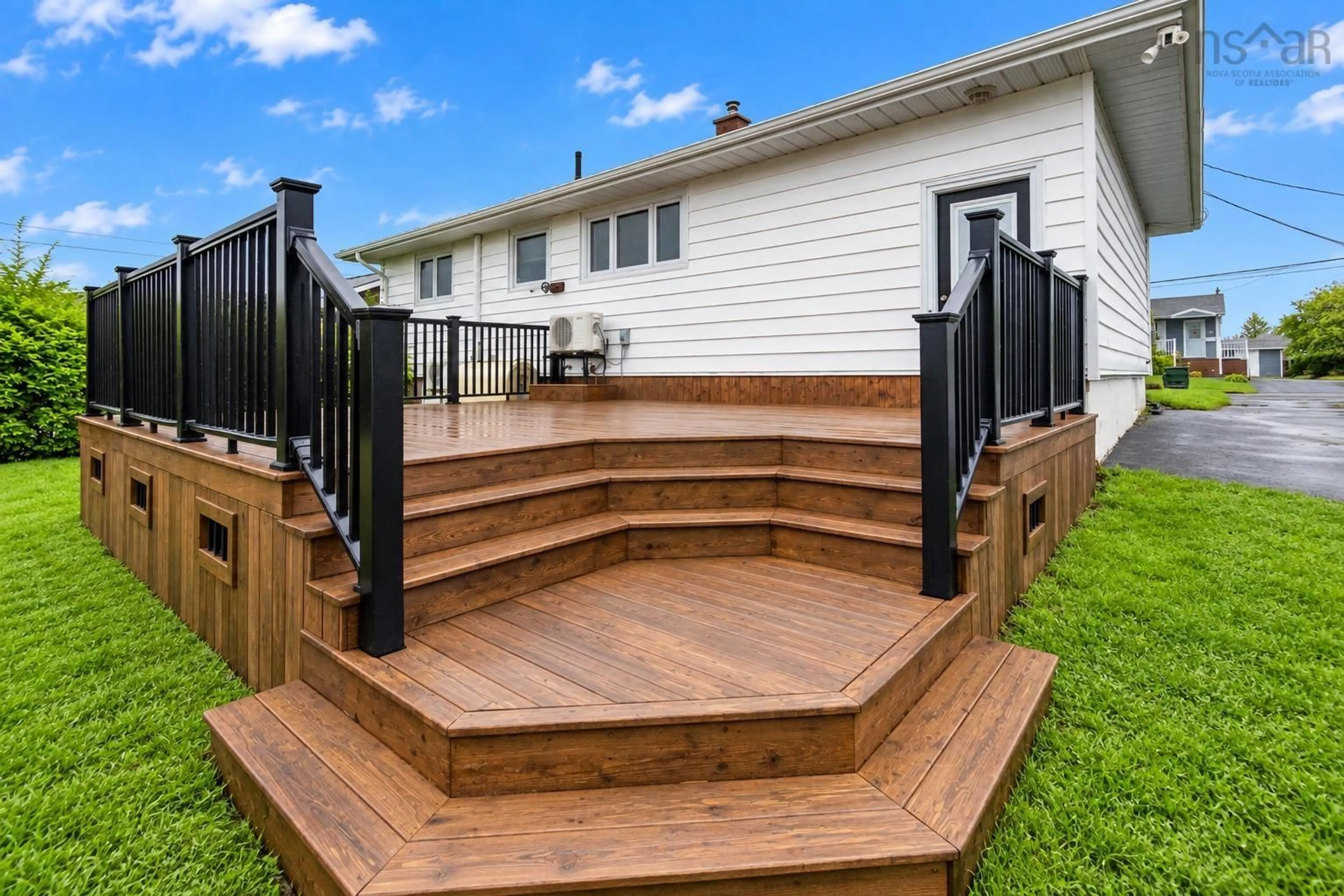 Patio, street for 57 Topshee Dr, Sydney Nova Scotia B1S 2L1