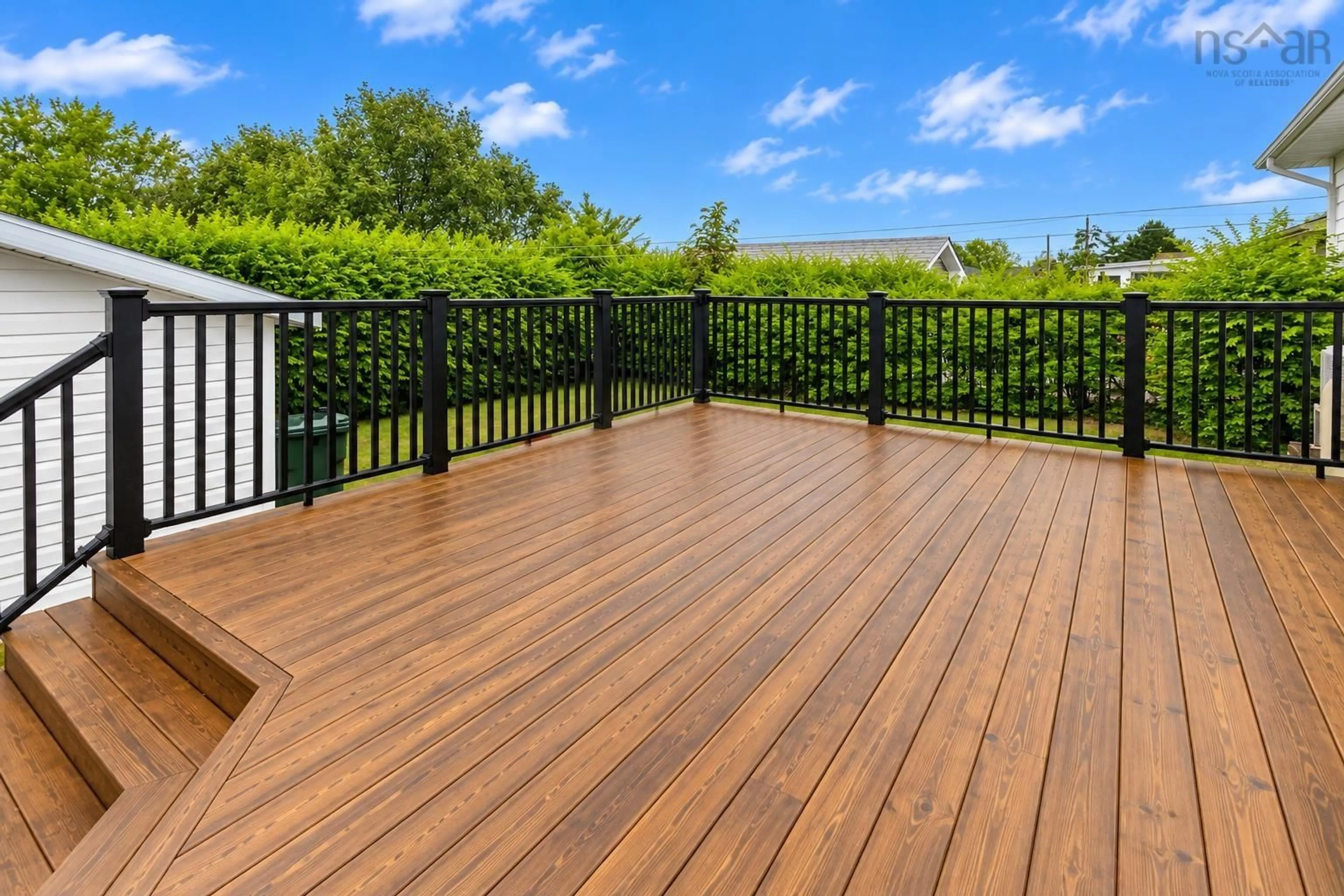 Patio, water/lake/river/ocean view for 57 Topshee Dr, Sydney Nova Scotia B1S 2L1