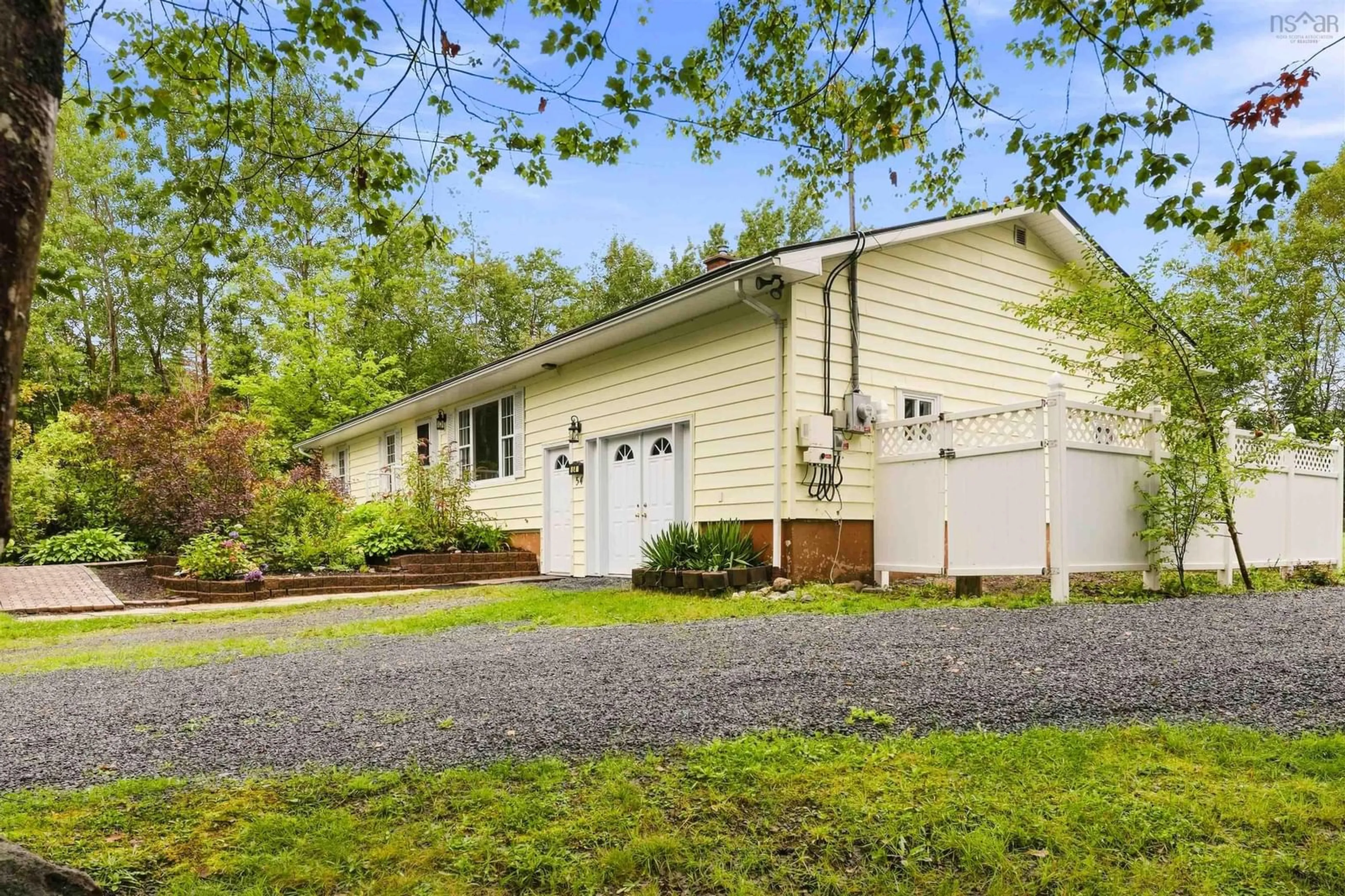 Home with vinyl exterior material, street for 54 Parker Lane, Porters Lake Nova Scotia B3E 1E5