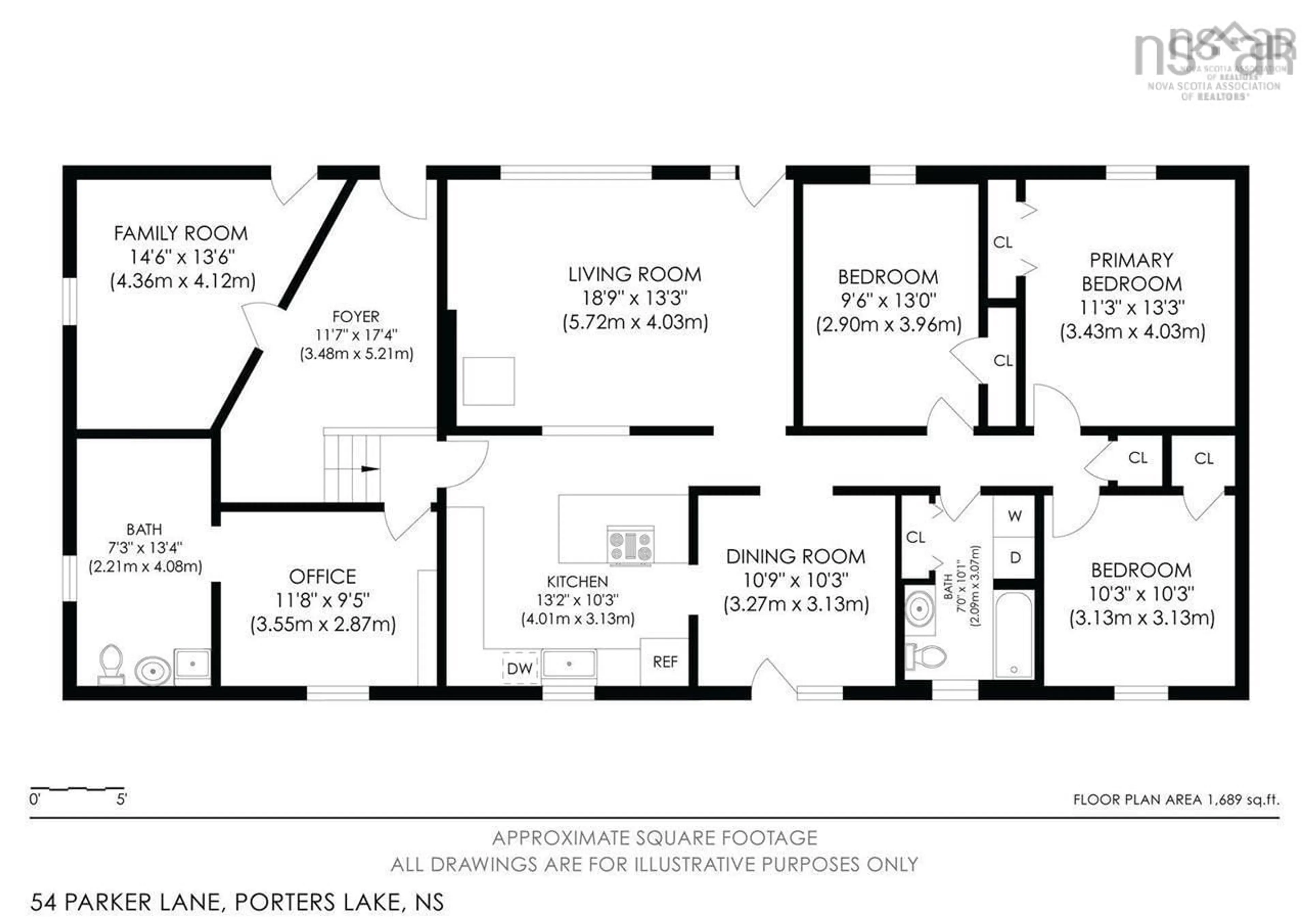 Floor plan for 54 Parker Lane, Porters Lake Nova Scotia B3E 1E5