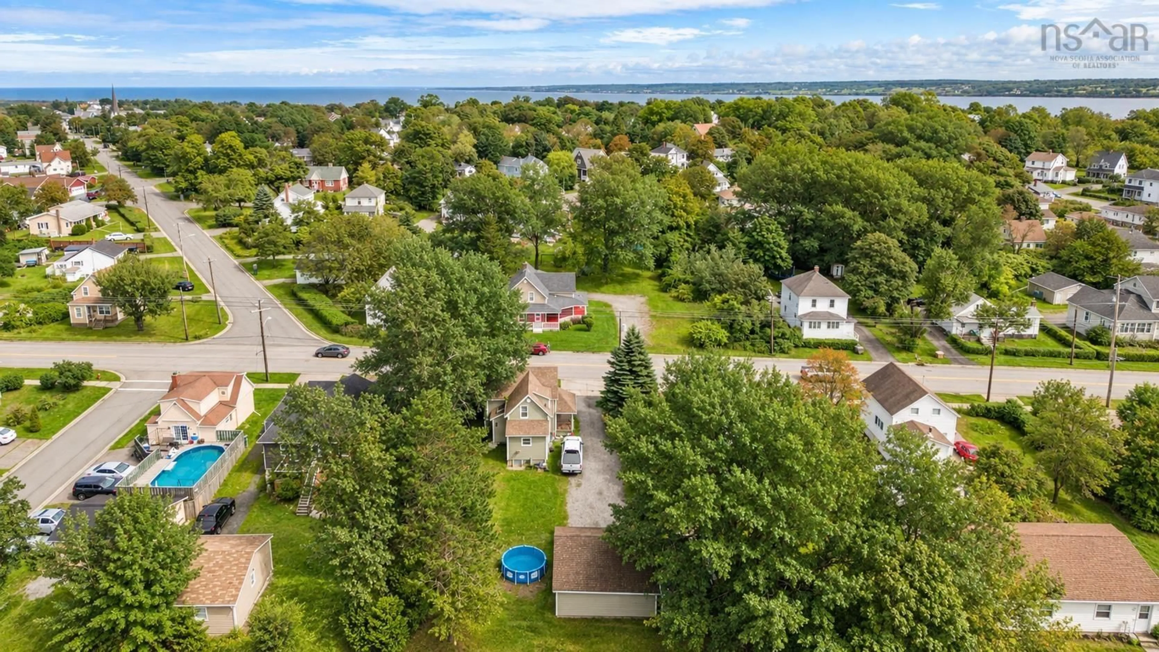 A pic from outside/outdoor area/front of a property/back of a property/a pic from drone, water/lake/river/ocean view for 78 Fraser Ave, Sydney Mines Nova Scotia B1V 2C5