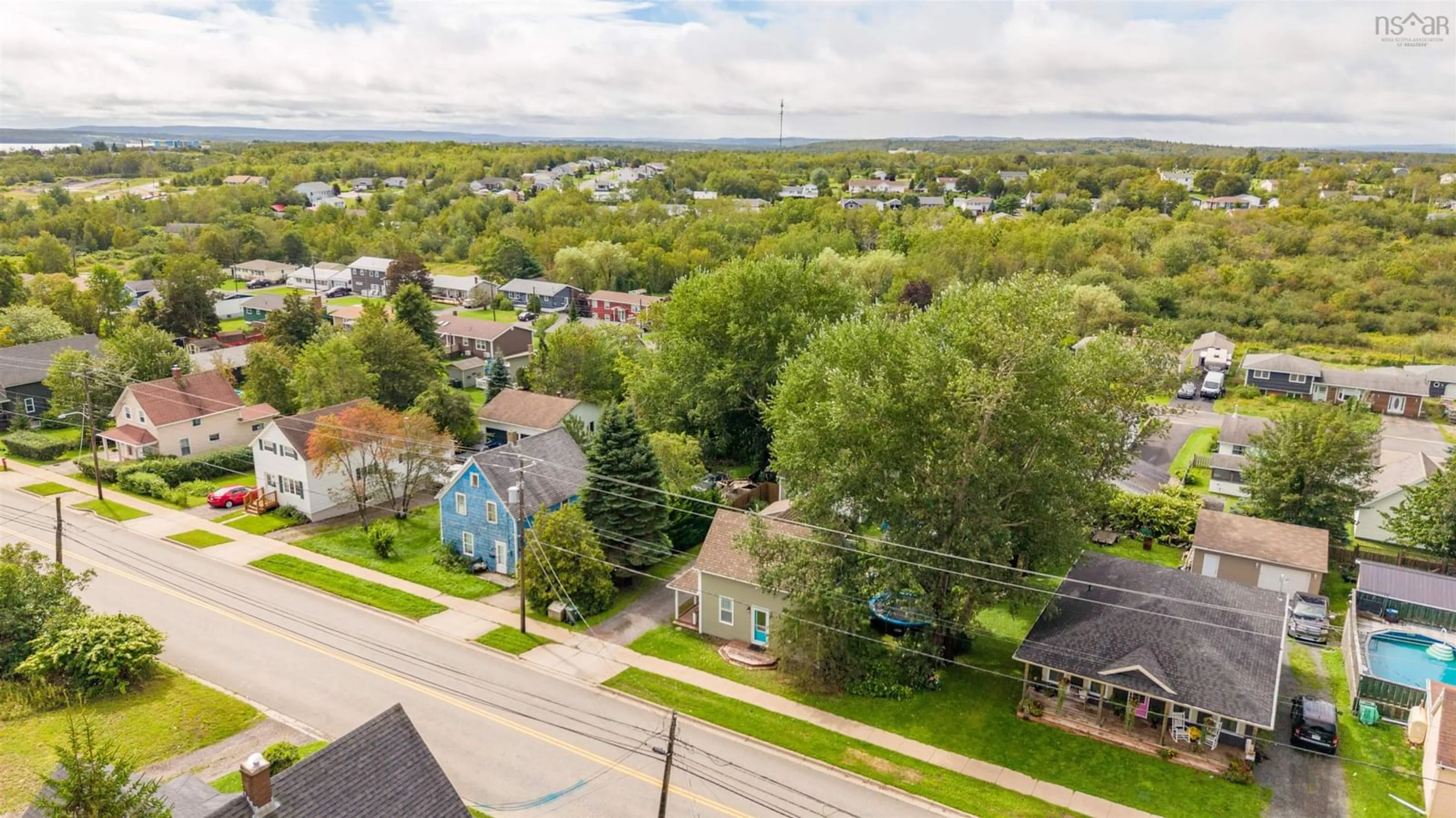 A pic from outside/outdoor area/front of a property/back of a property/a pic from drone, street for 78 Fraser Ave, Sydney Mines Nova Scotia B1V 2C5