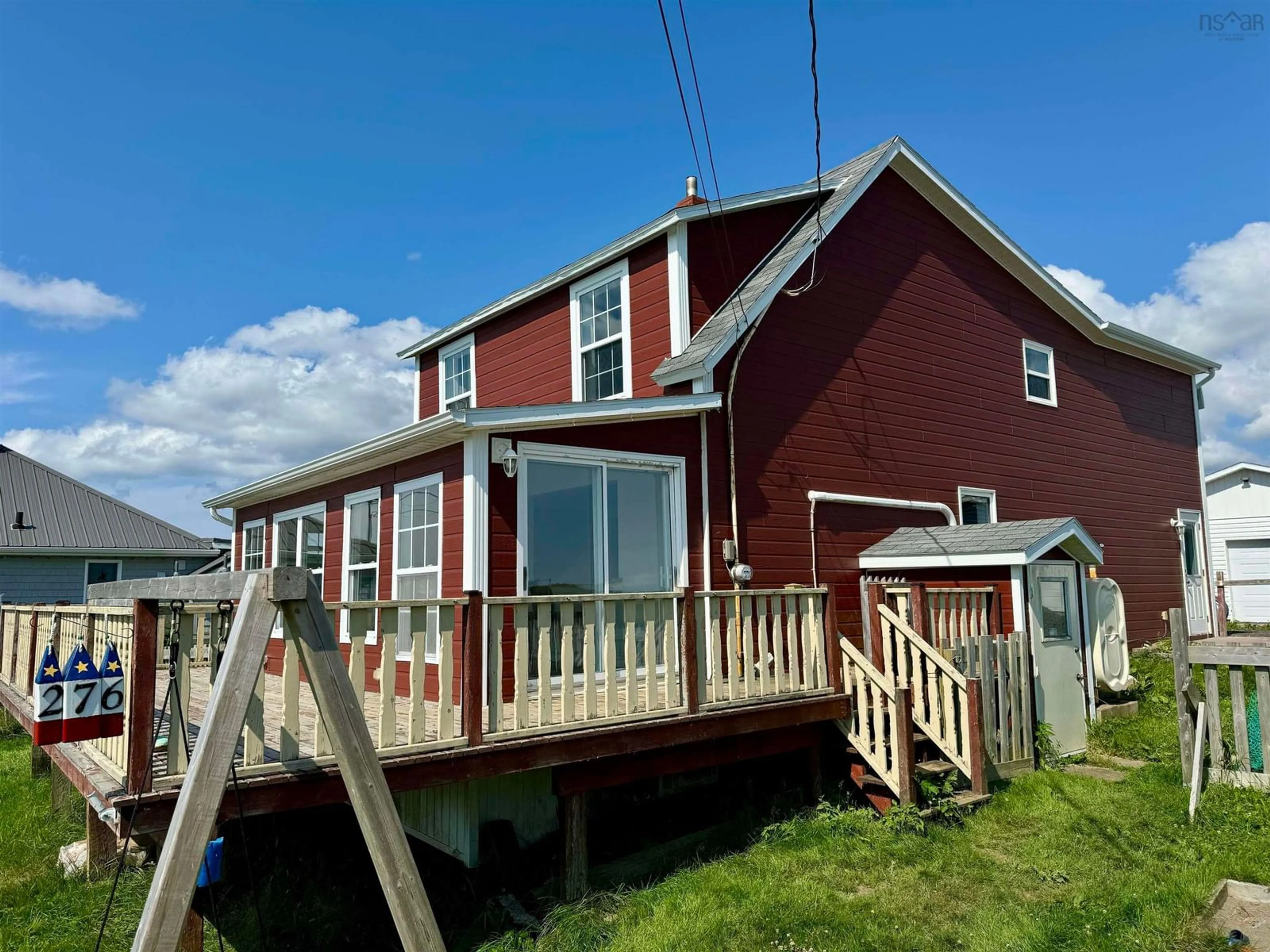 Home with vinyl exterior material, water/lake/river/ocean view for 276 Southside Petit De Grat Rd., Alderney Point Nova Scotia B0E 2L0