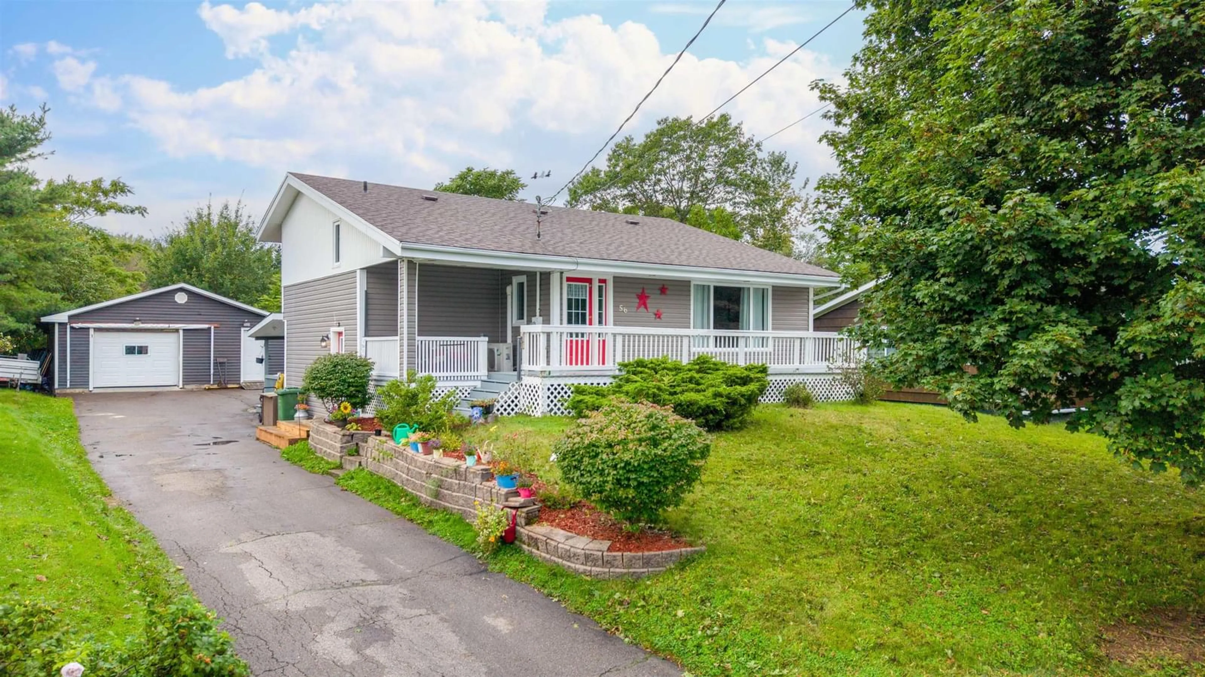 Home with vinyl exterior material, street for 56 Holic Ave, North Sydney Nova Scotia B2A 3R8