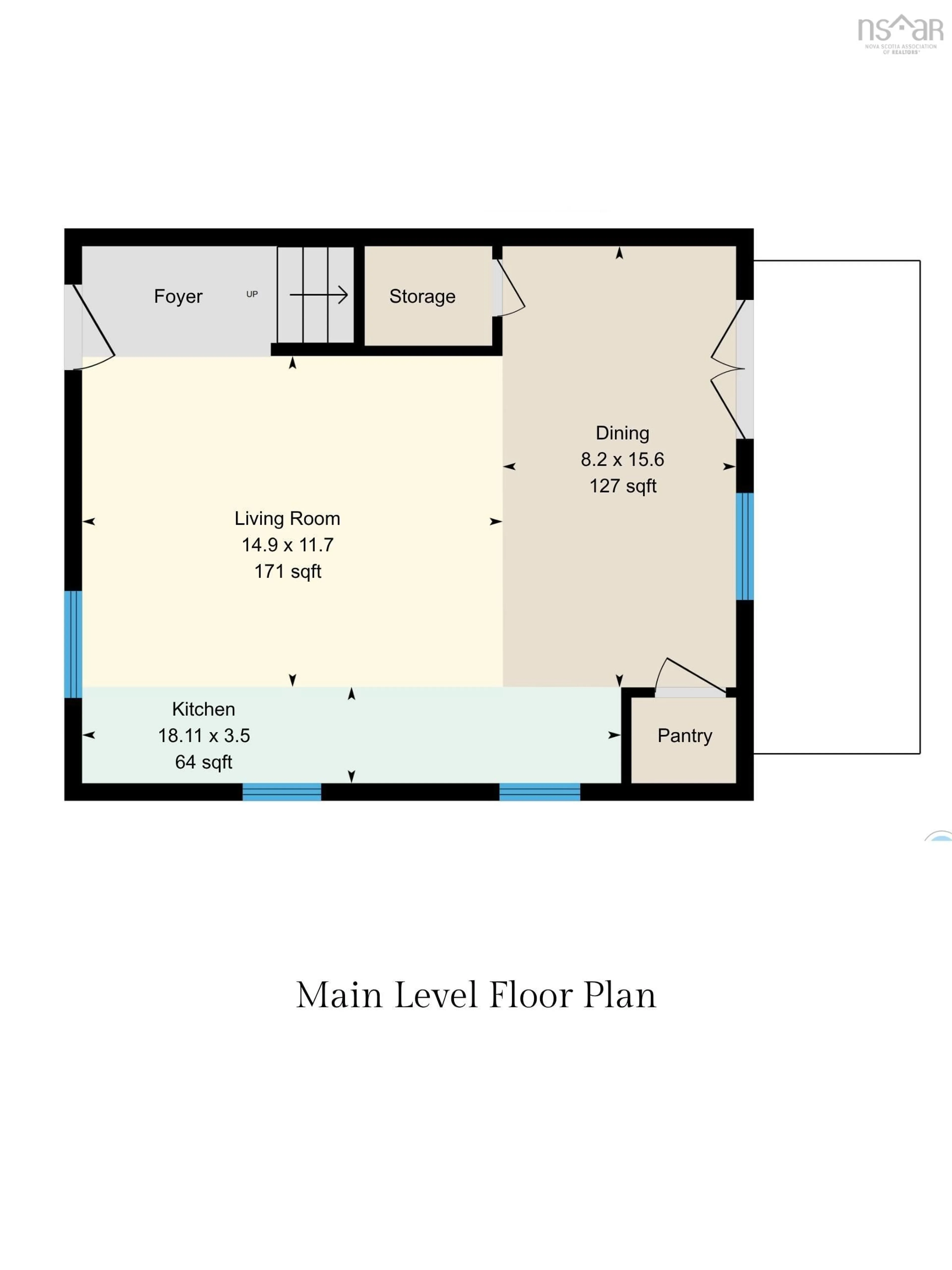 Floor plan for 20 1/2 Melville Ave, Halifax Nova Scotia B3P 1E1