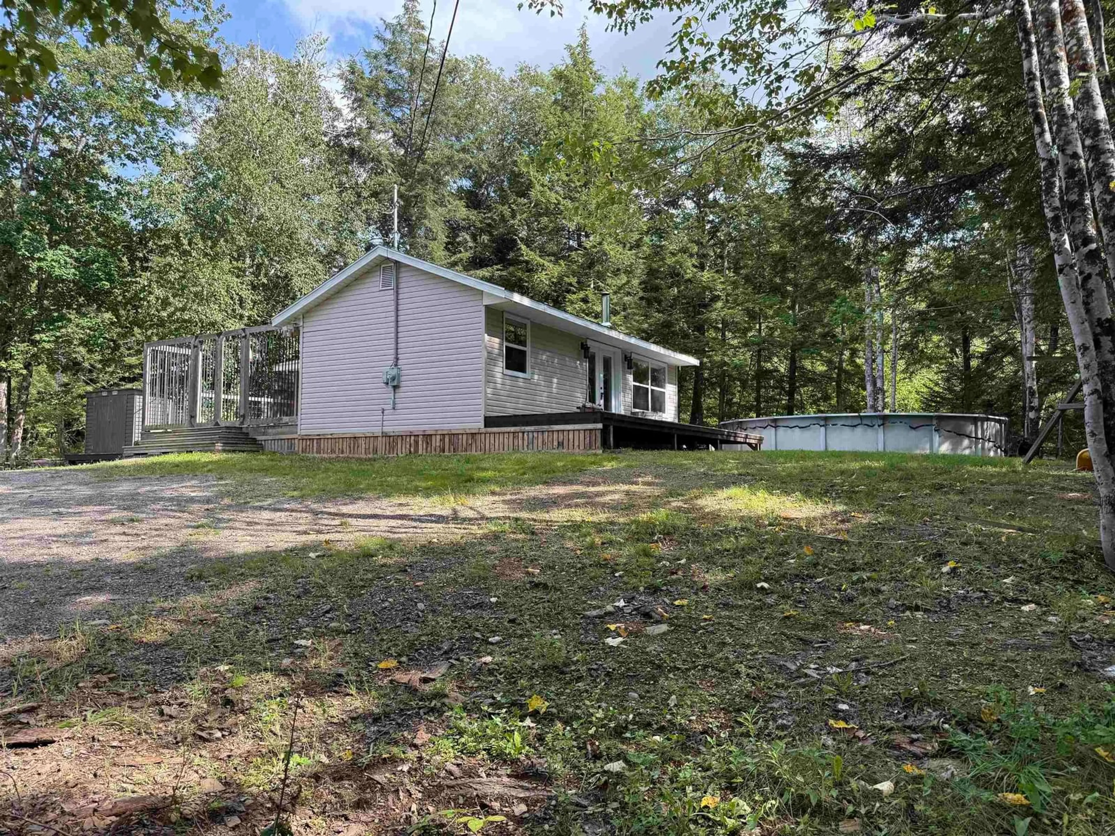 A pic from outside/outdoor area/front of a property/back of a property/a pic from drone, unknown for 3082 Hwy 10, Wentzell Lake Nova Scotia B0R 1E0
