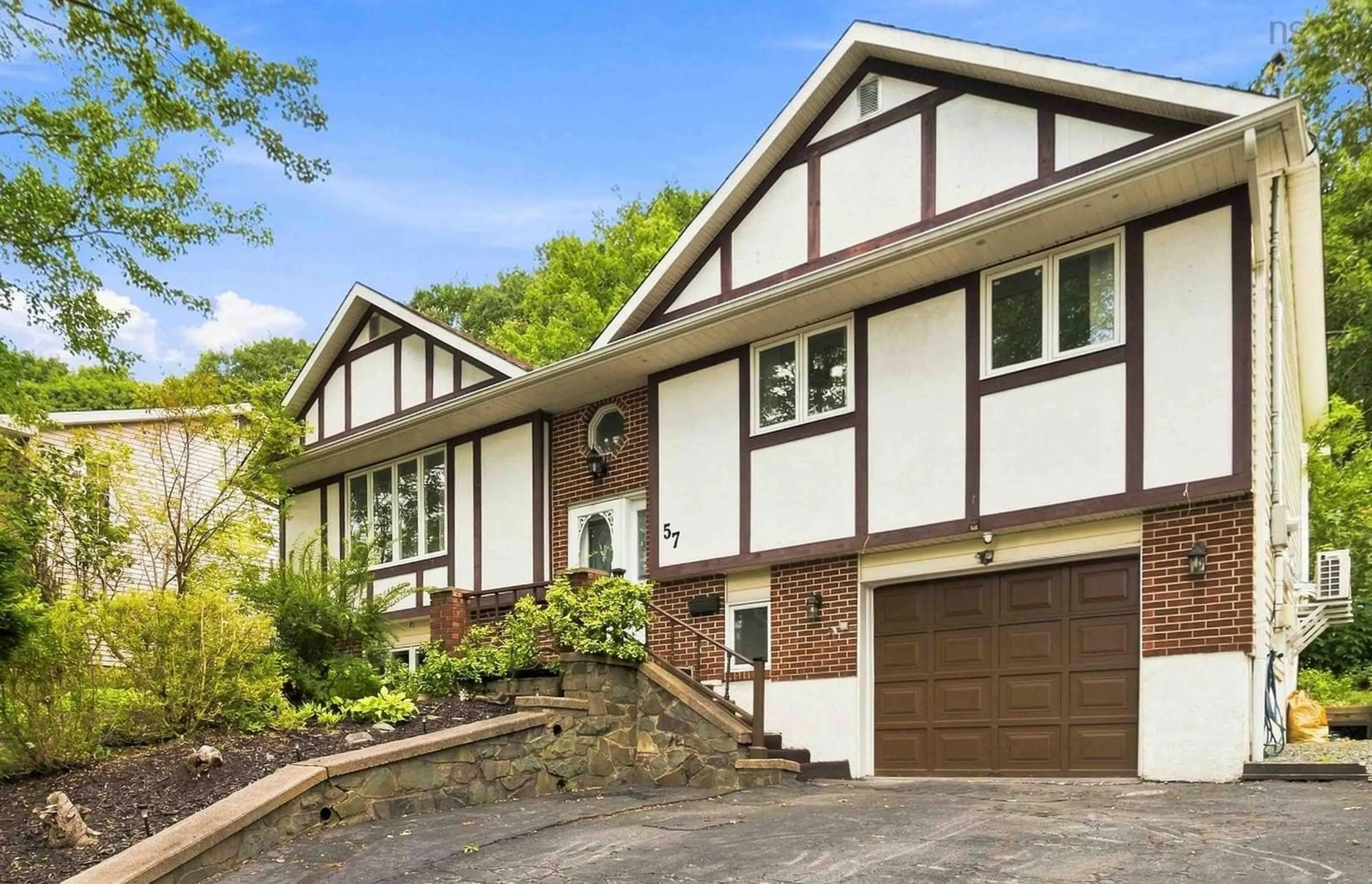 Home with brick exterior material, street for 57 Riverview Cres, Bedford Nova Scotia B4A 2X5