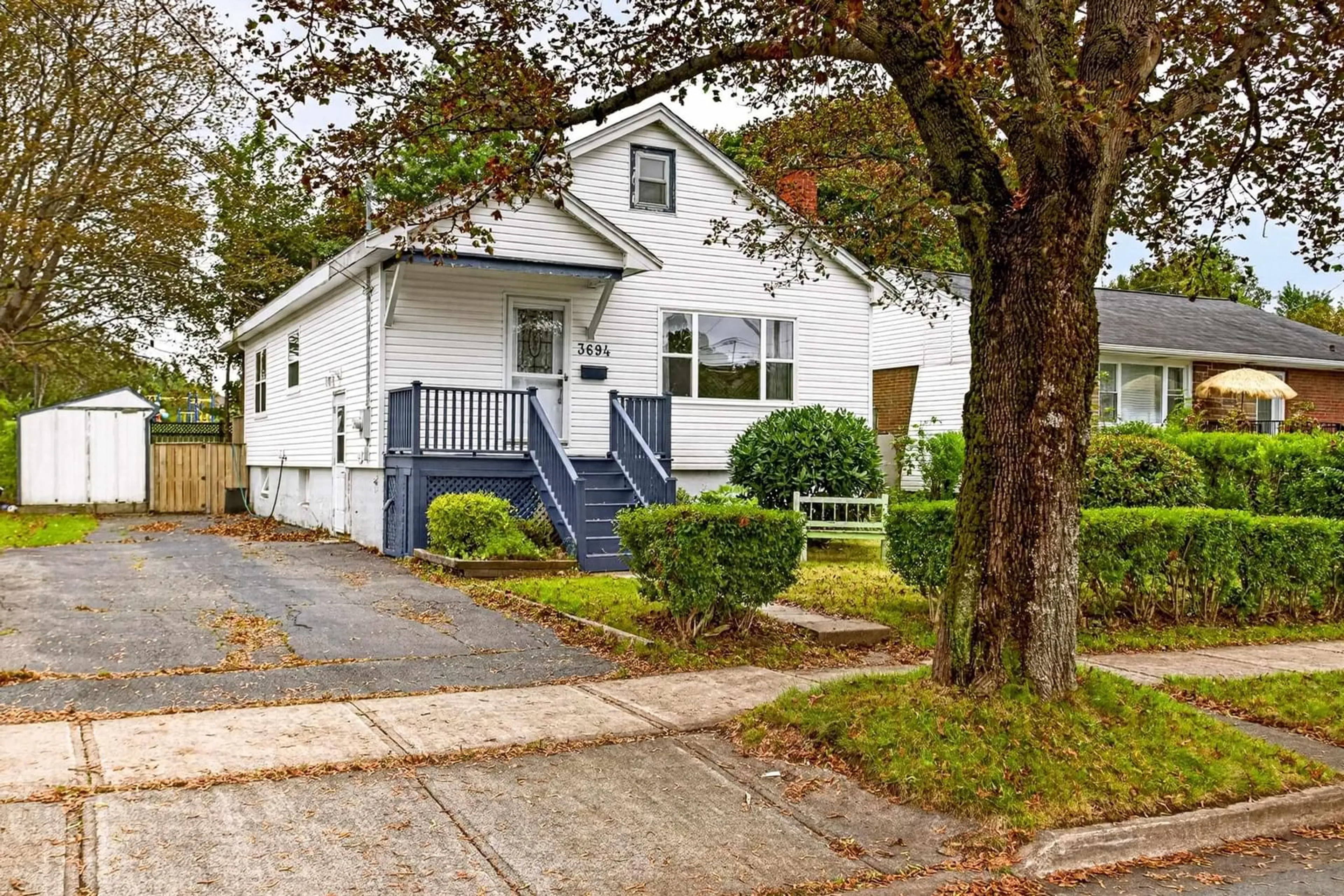 Home with vinyl exterior material, street for 3694 Leaman St, Halifax Nova Scotia B3K 4A1