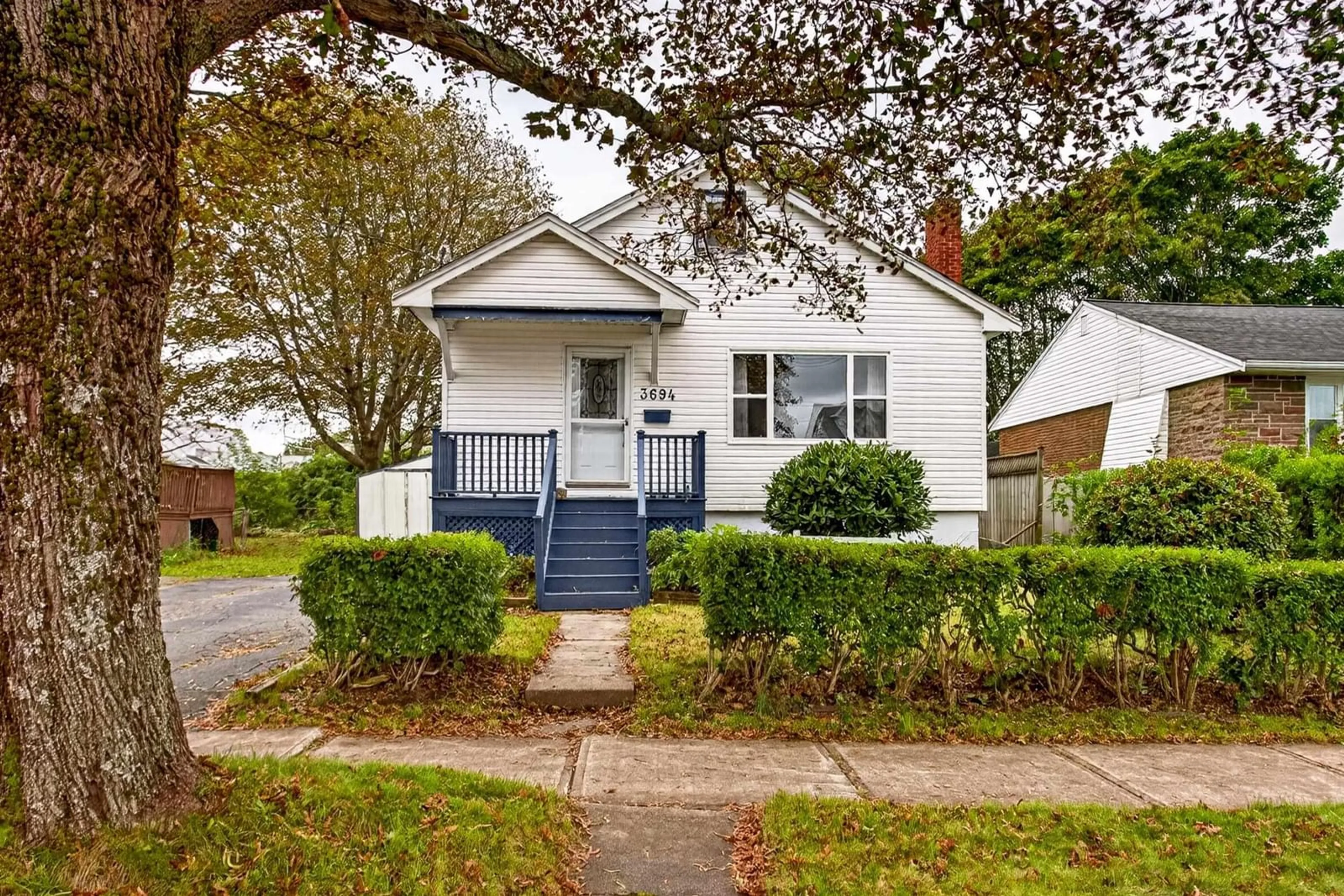 Home with vinyl exterior material, street for 3694 Leaman St, Halifax Nova Scotia B3K 4A1