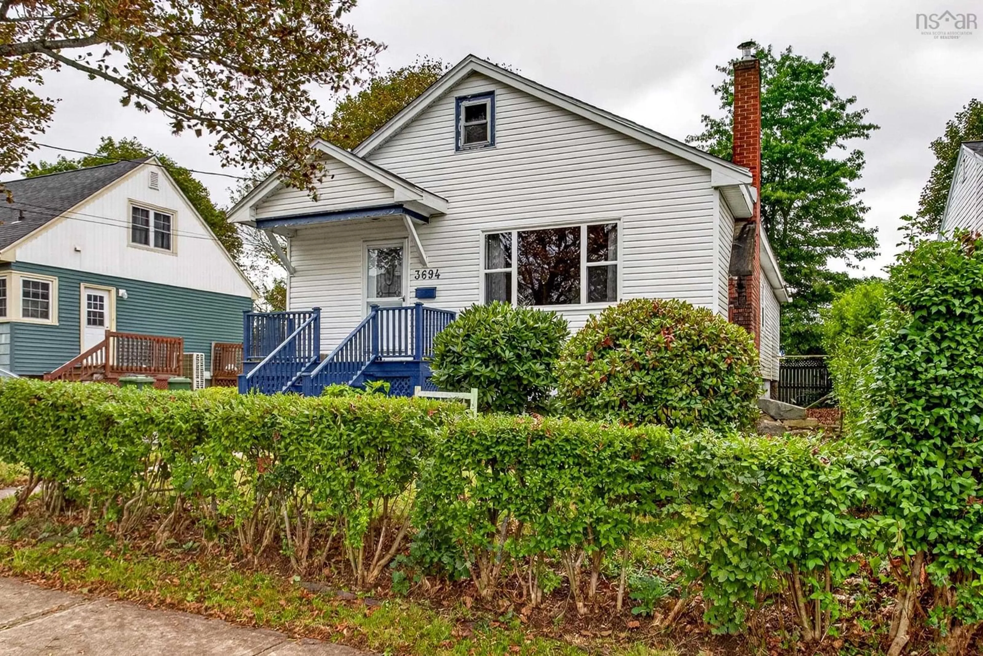 Home with vinyl exterior material, street for 3694 Leaman St, Halifax Nova Scotia B3K 4A1