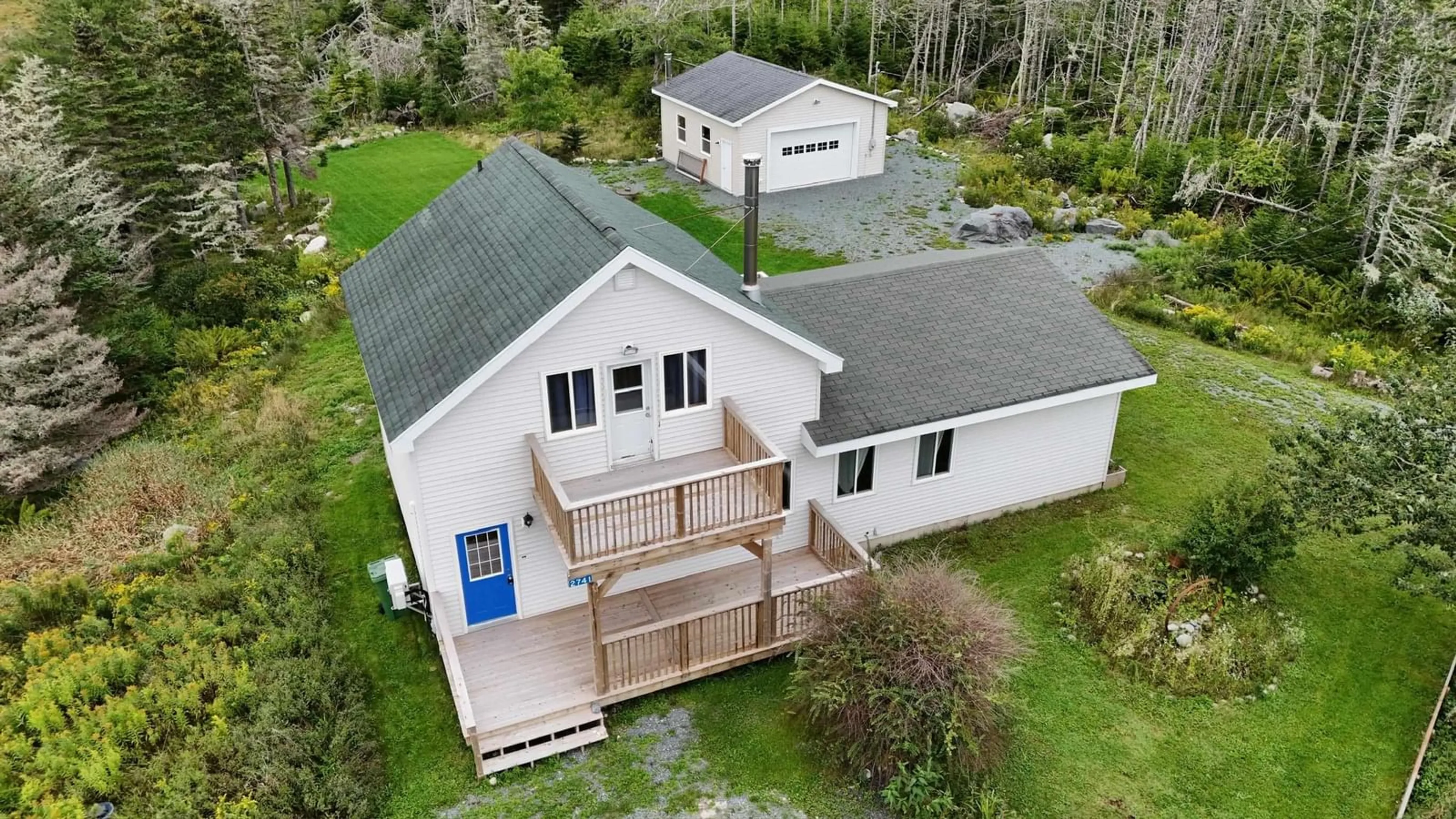 A pic from outside/outdoor area/front of a property/back of a property/a pic from drone, building for 2741 Ostrea Lake Rd, Musquodoboit Harbour Nova Scotia B0J 2L0