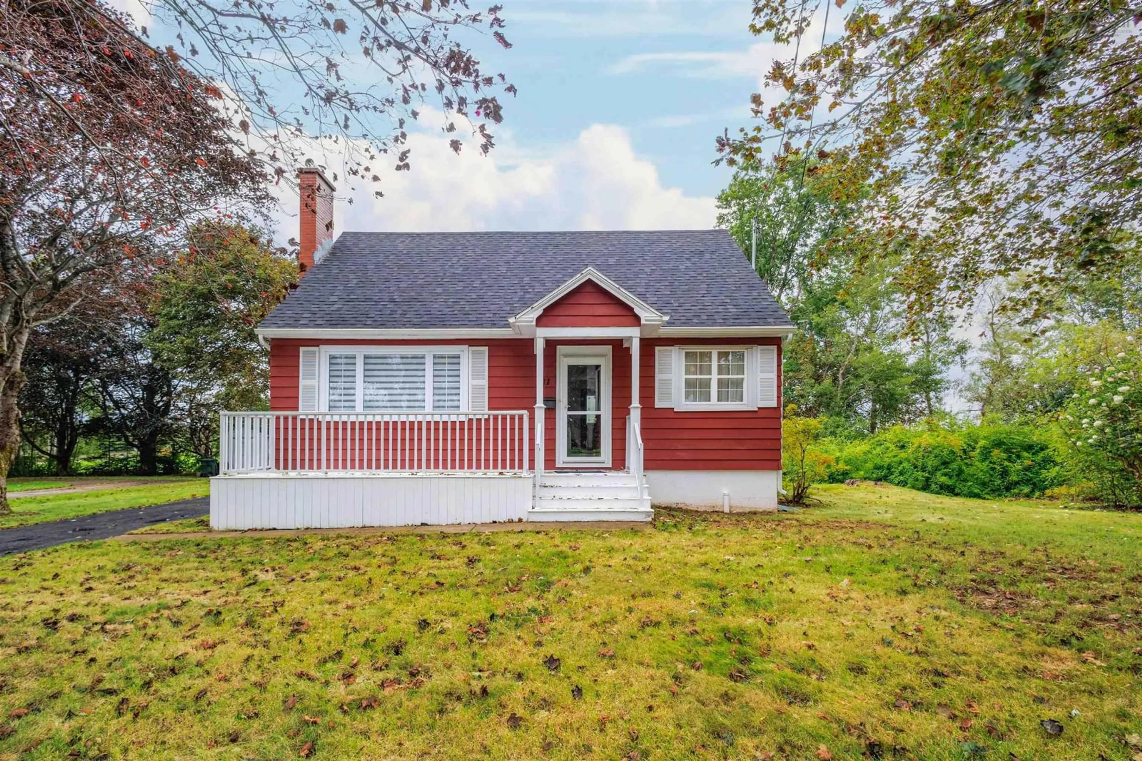 Home with vinyl exterior material, street for 11 Leeside Dr, Coxheath Nova Scotia B1R 1S5