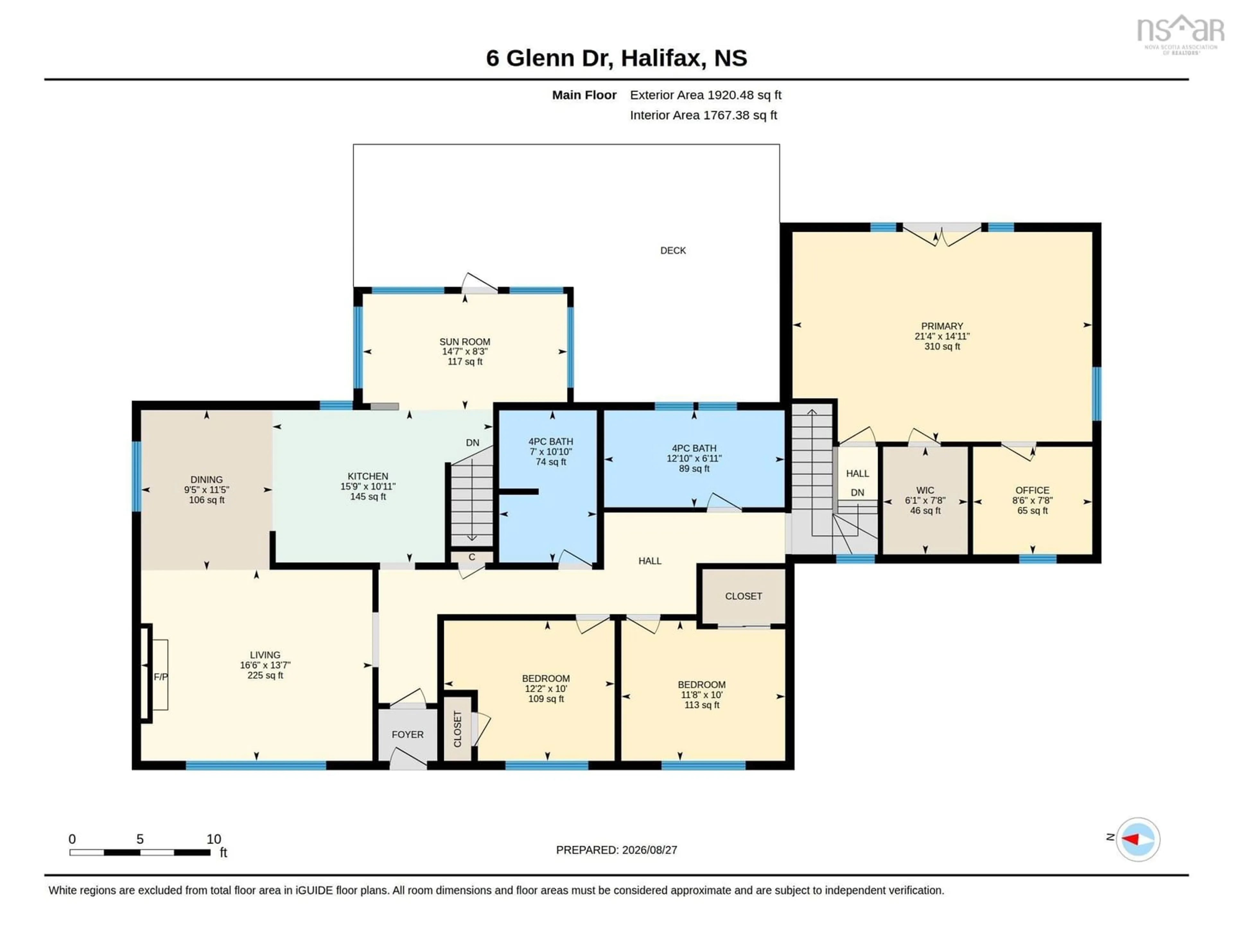 Floor plan for 6 Glenn Dr, Wedgewood Park Nova Scotia B3M 2B9
