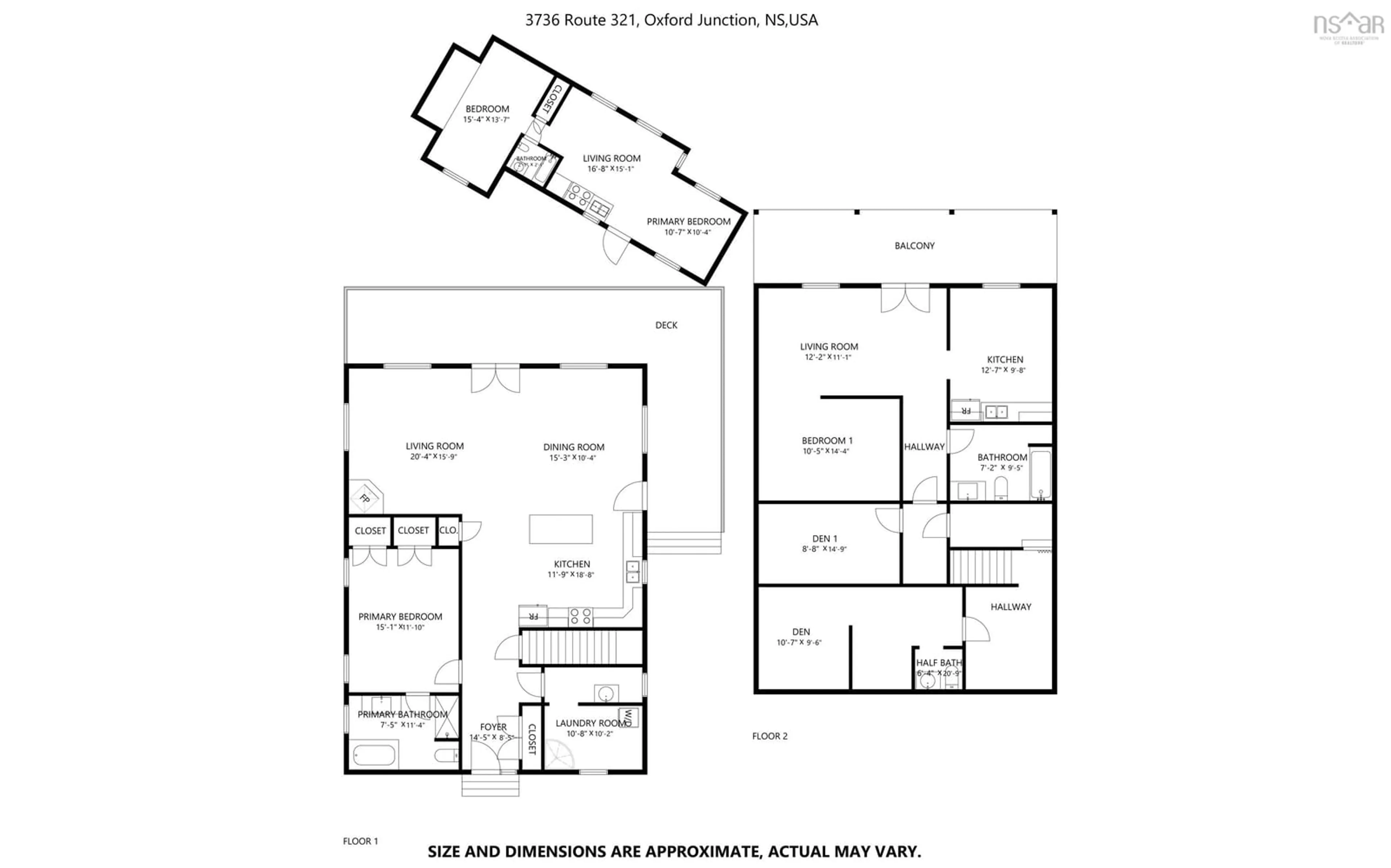 Floor plan for 3736 Highway 321, Oxford Junction Nova Scotia B0M 1P0