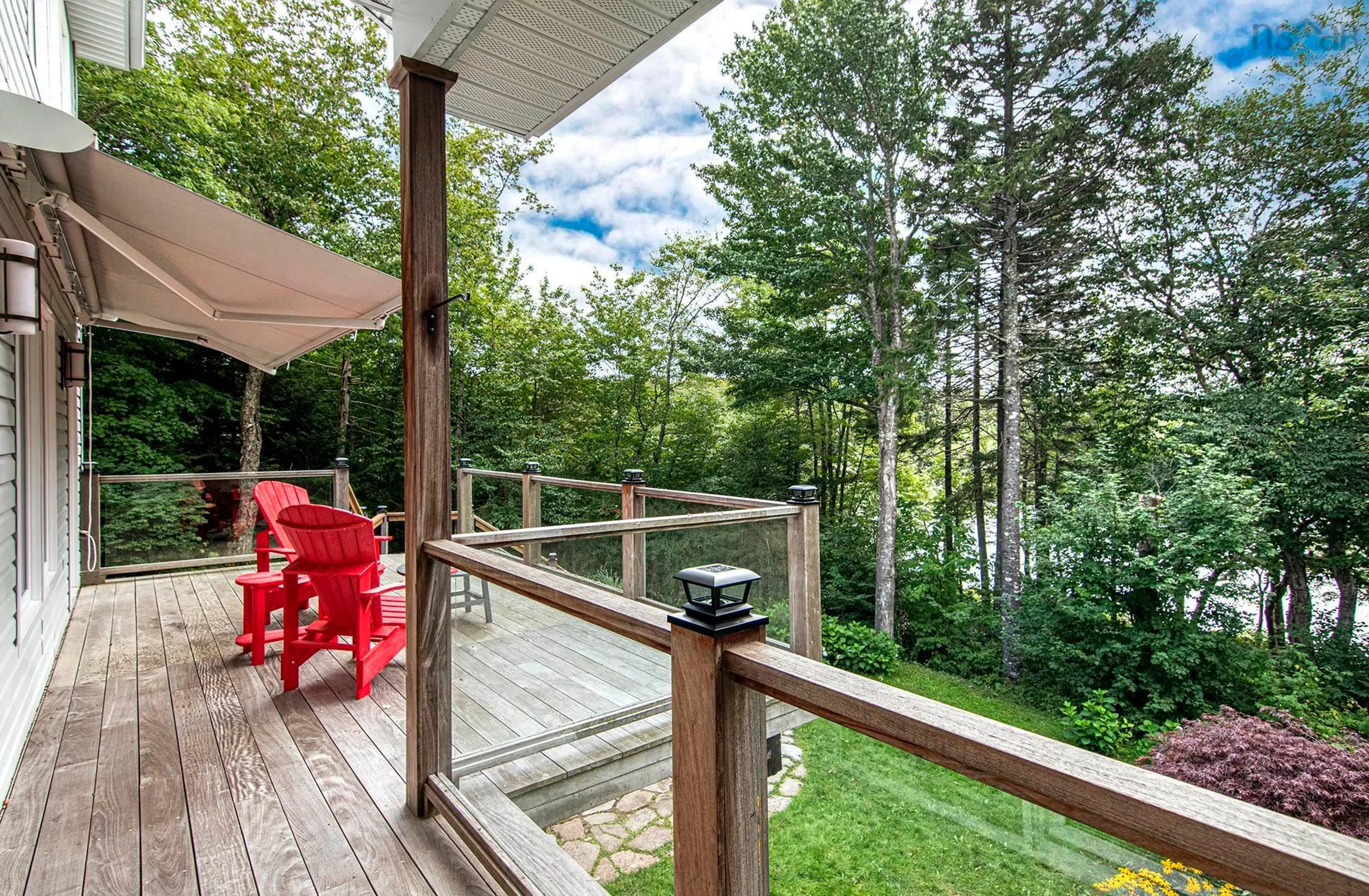 Patio, forest/trees view for 158 Thompson Run, Hammonds Plains Nova Scotia B4B 1T7
