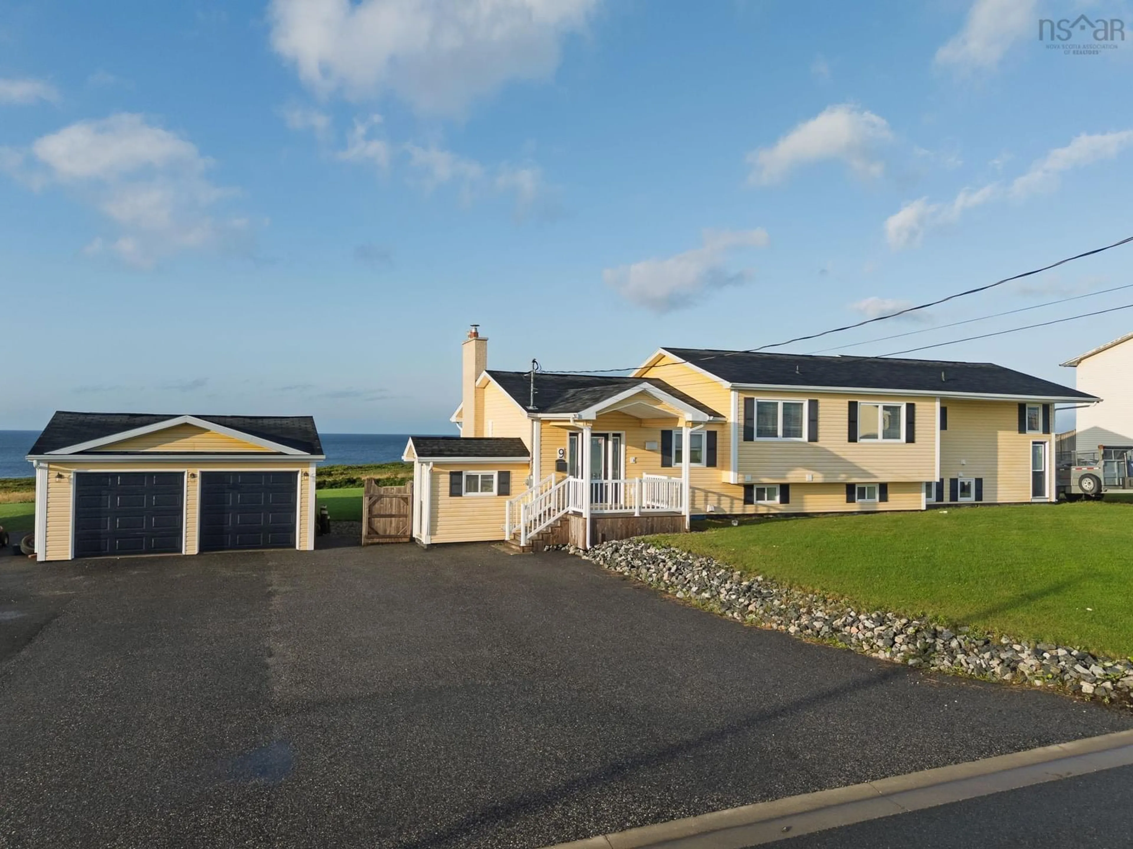 A pic from outside/outdoor area/front of a property/back of a property/a pic from drone, unknown for 9 Khalsa Drive, Glace Bay Nova Scotia B1A 5Z1