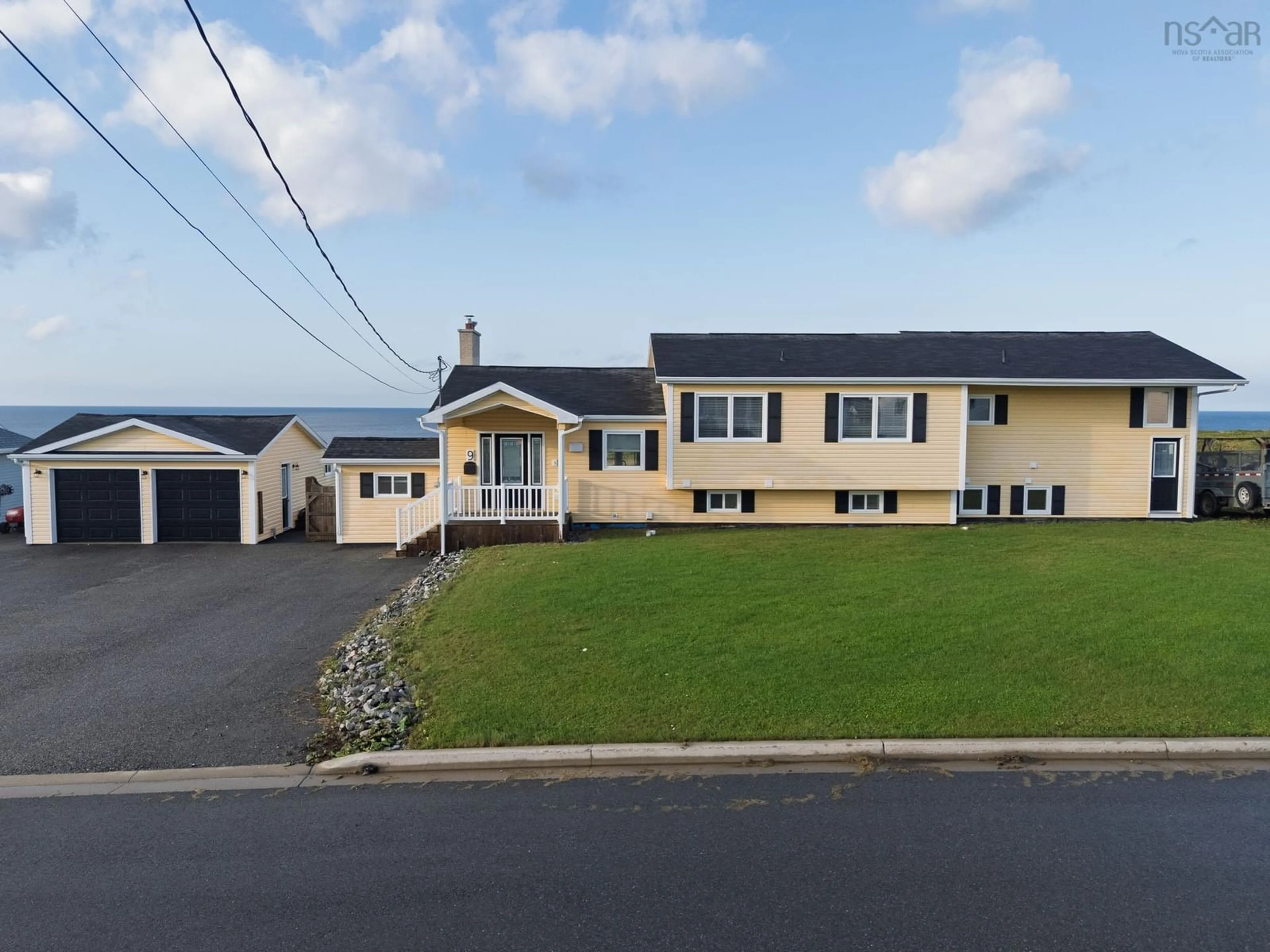 A pic from outside/outdoor area/front of a property/back of a property/a pic from drone, unknown for 9 Khalsa Drive, Glace Bay Nova Scotia B1A 5Z1