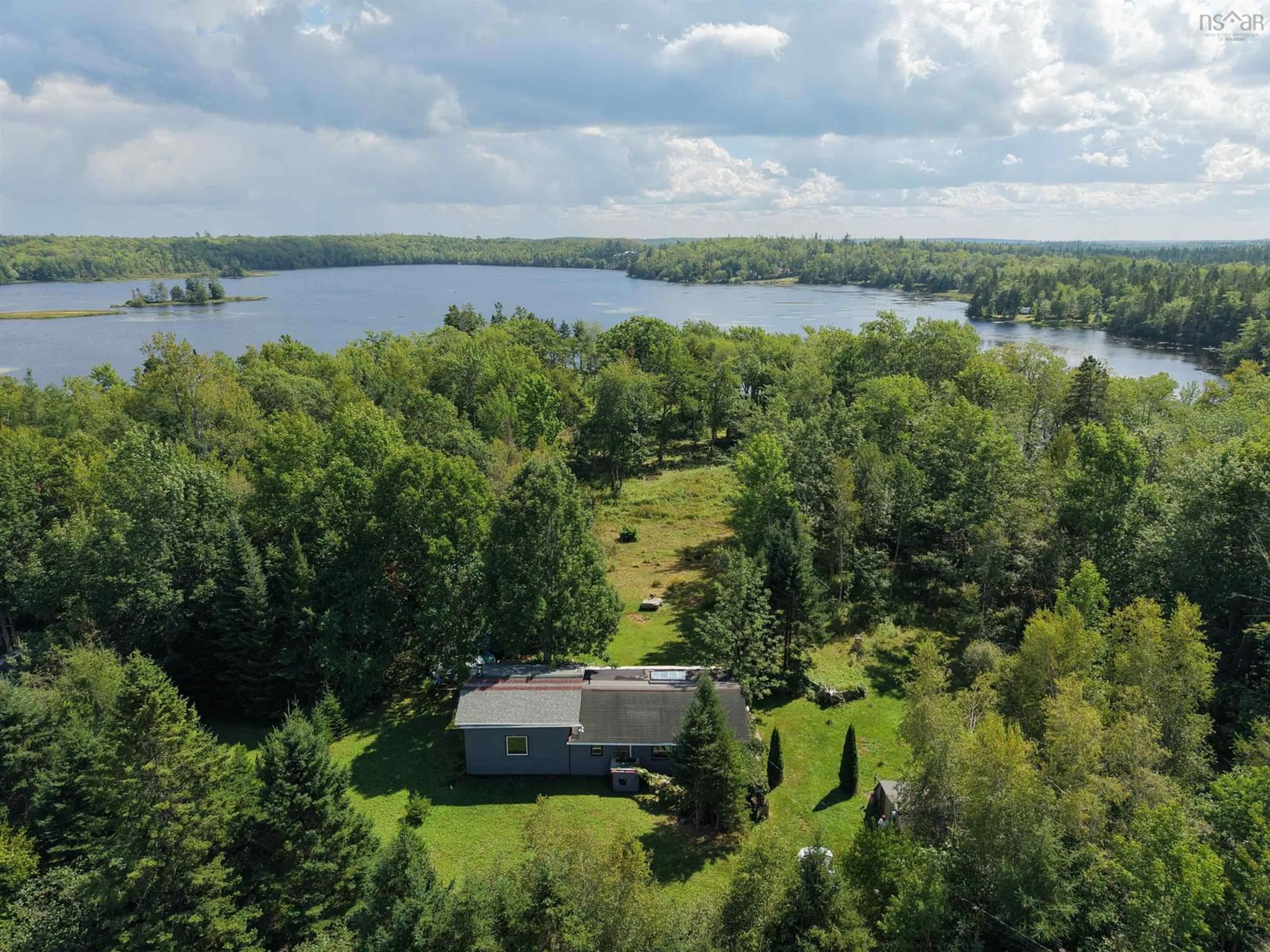 A pic from outside/outdoor area/front of a property/back of a property/a pic from drone, water/lake/river/ocean view for 1368 East Dalhousie Rd, East Dalhousie Nova Scotia B0R 1H0