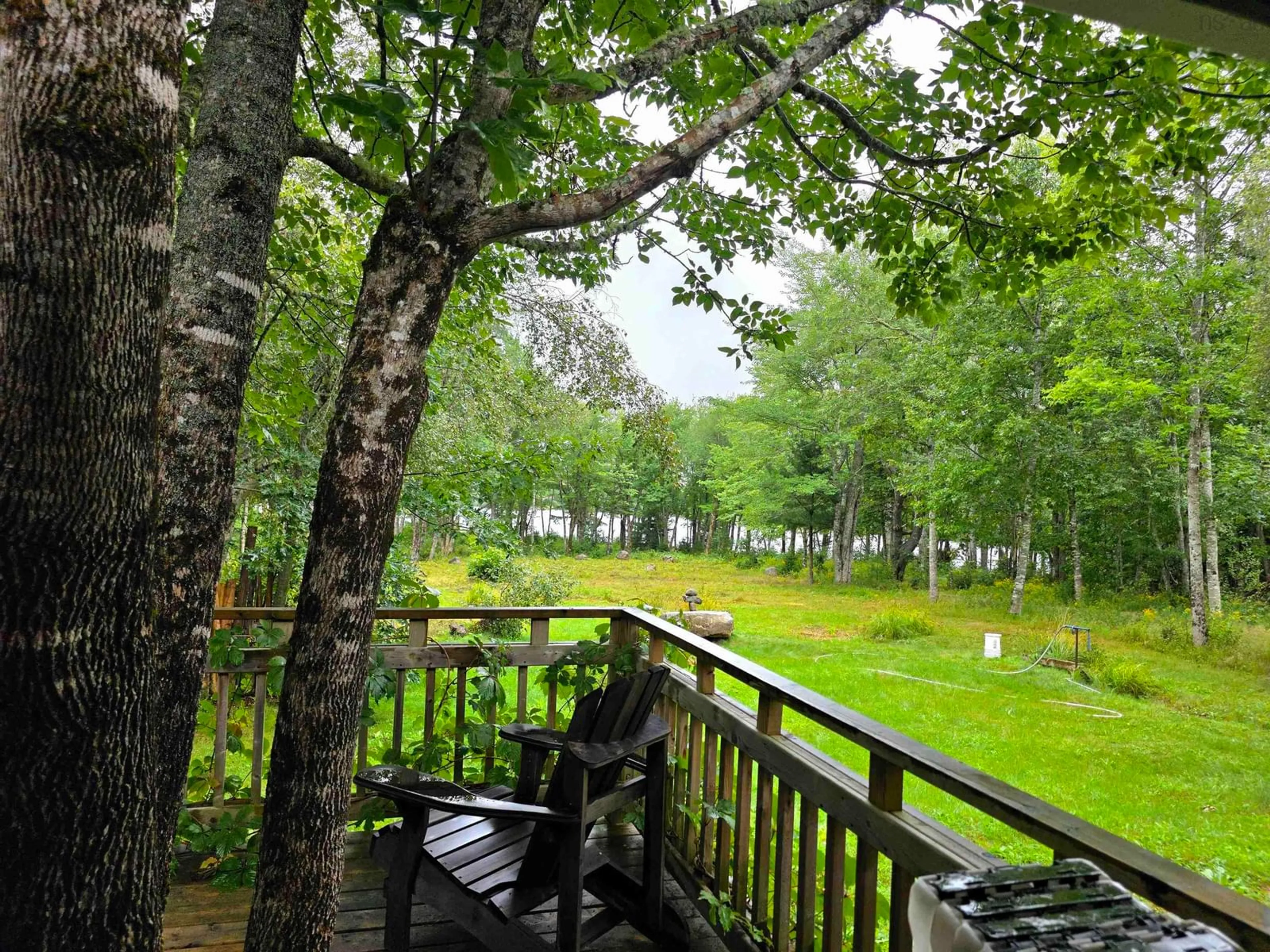 Patio, forest/trees view for 1368 East Dalhousie Rd, East Dalhousie Nova Scotia B0R 1H0