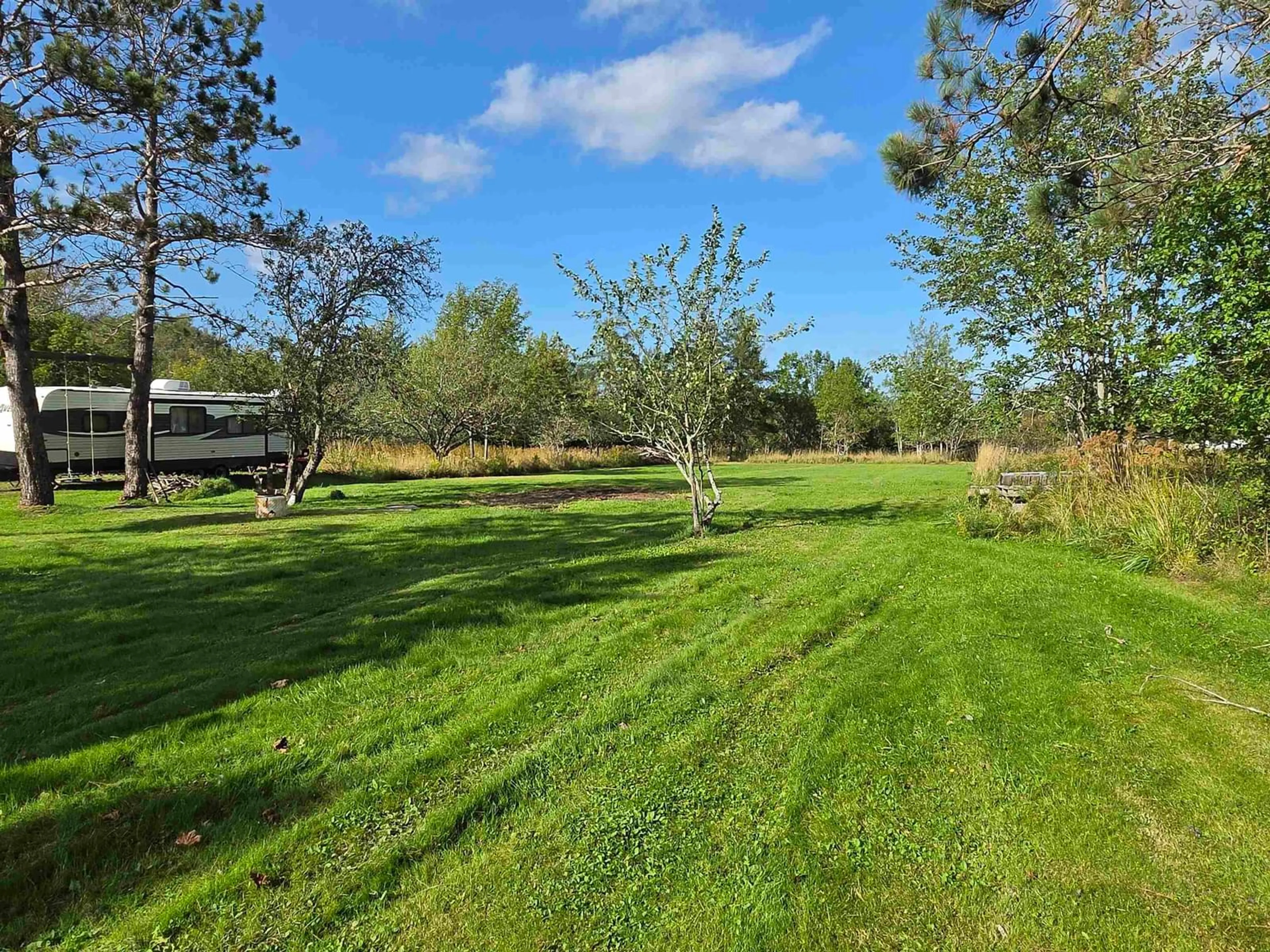 A pic from outside/outdoor area/front of a property/back of a property/a pic from drone, forest/trees view for 1816 Victoria St, Westville Nova Scotia B0K 1H0