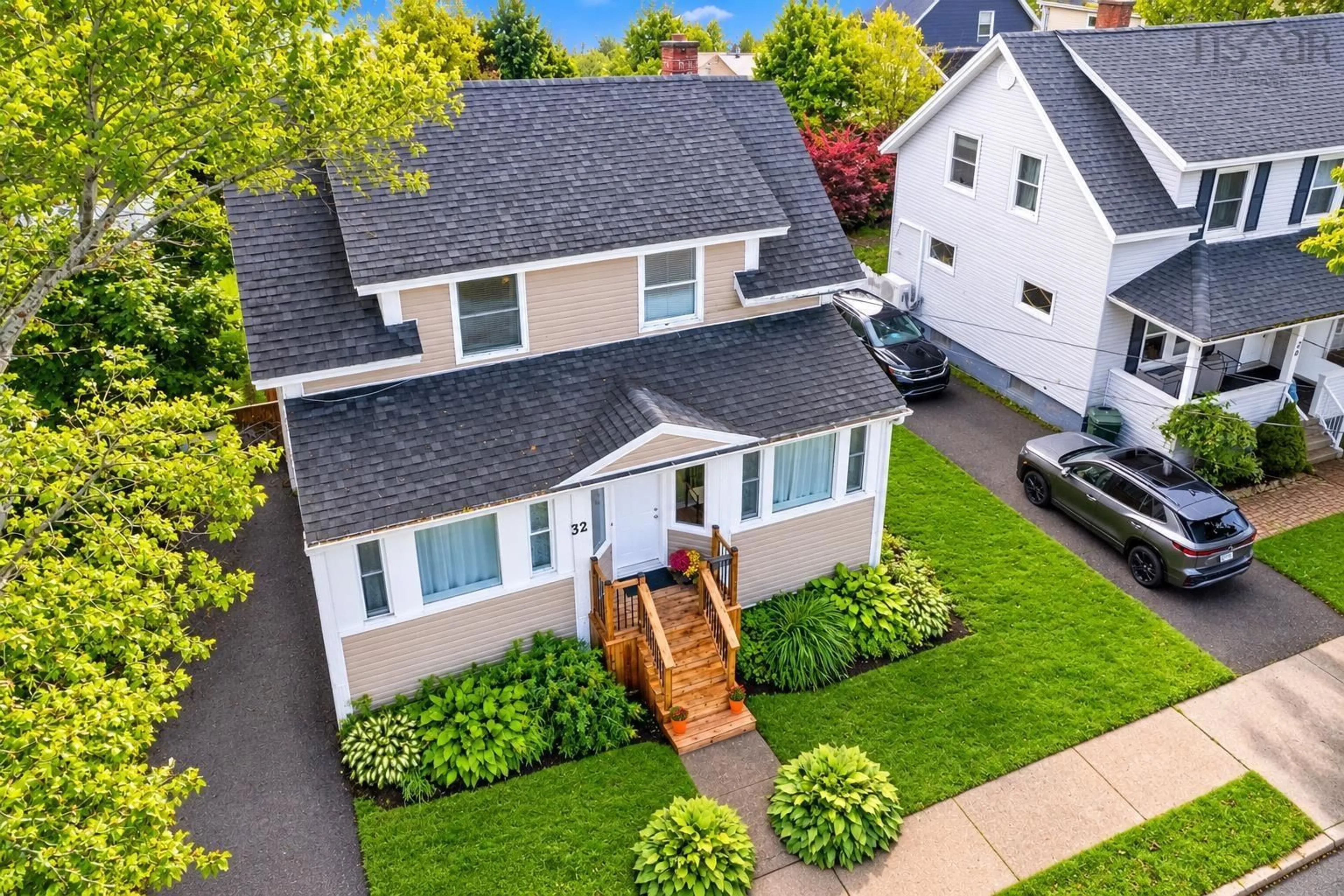 A pic from outside/outdoor area/front of a property/back of a property/a pic from drone, street for 32 St Peters Rd, Sydney Nova Scotia B1P 4P3