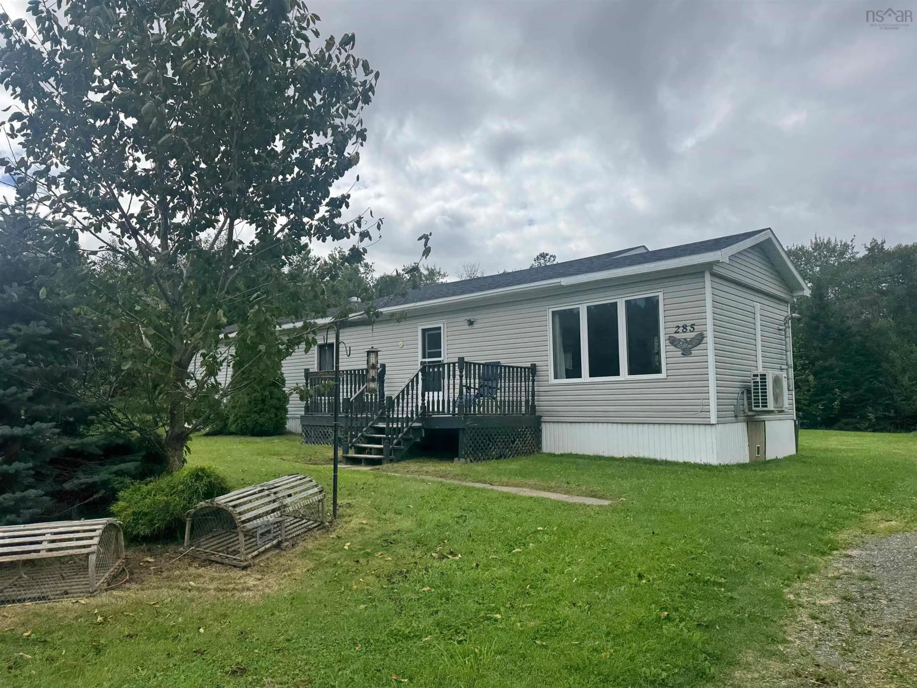 A pic from outside/outdoor area/front of a property/back of a property/a pic from drone, unknown for 285 Mill Pond Rd, Millville Nova Scotia B1Y 2G7