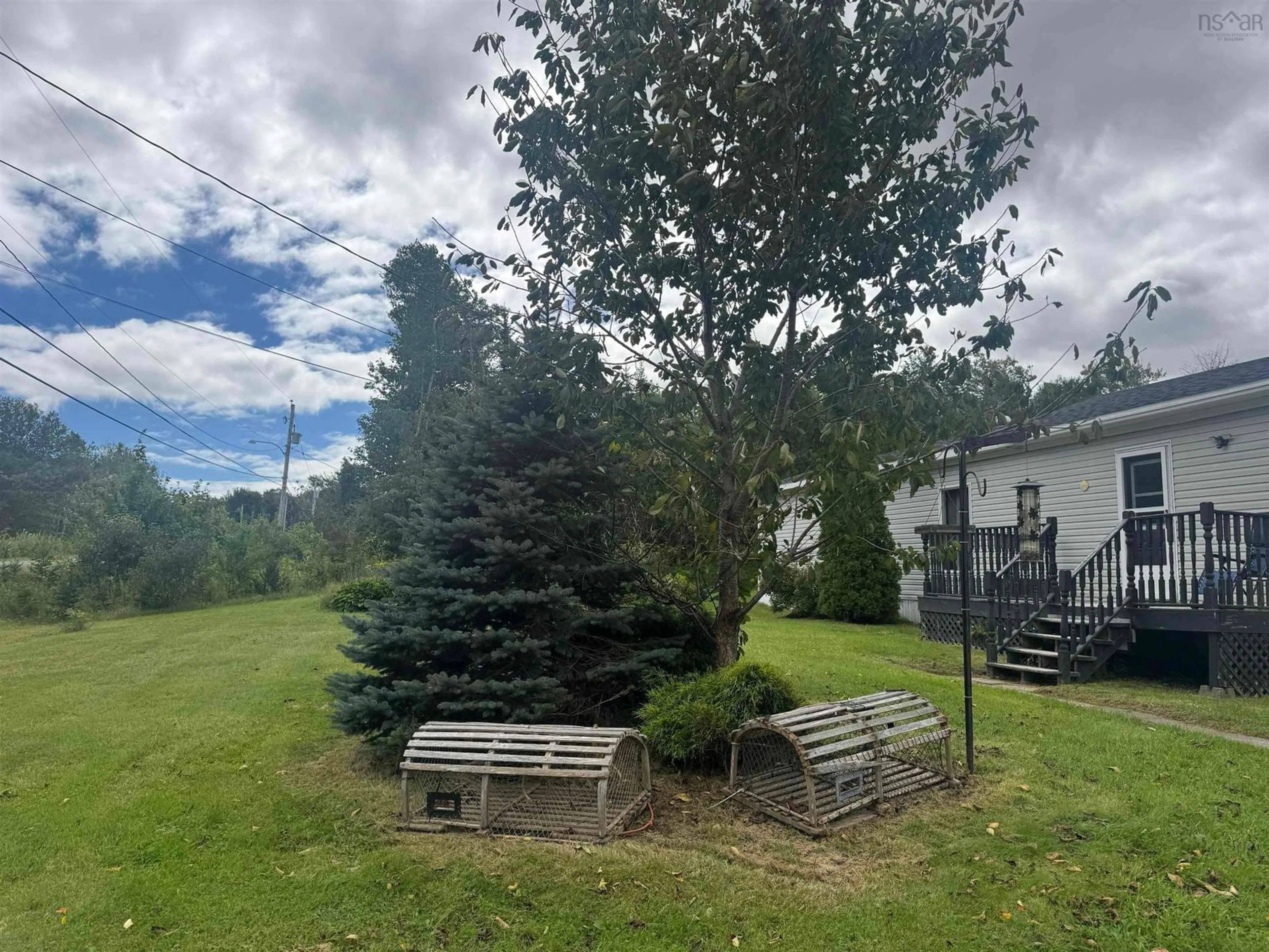 A pic from outside/outdoor area/front of a property/back of a property/a pic from drone, forest/trees view for 285 Mill Pond Rd, Millville Nova Scotia B1Y 2G7
