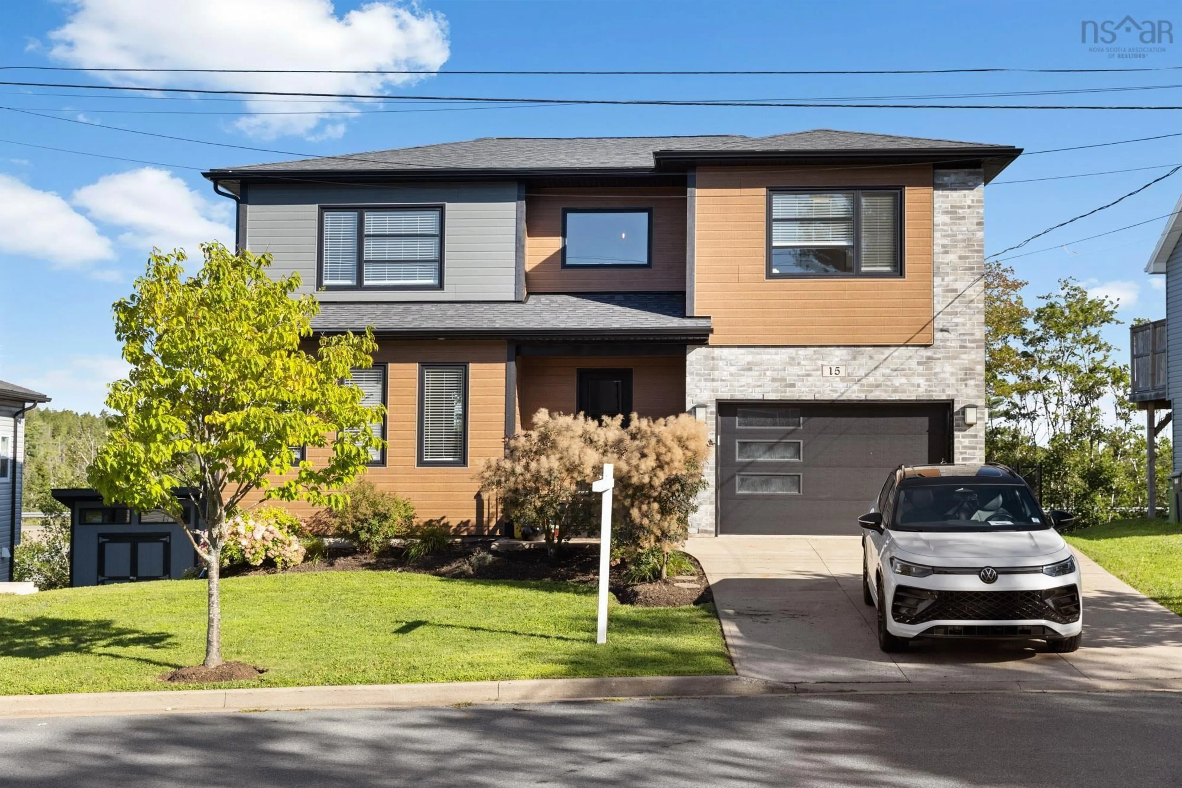 Home with brick exterior material, street for 15 Alpine Crt, Bedford Nova Scotia B4A 3J4