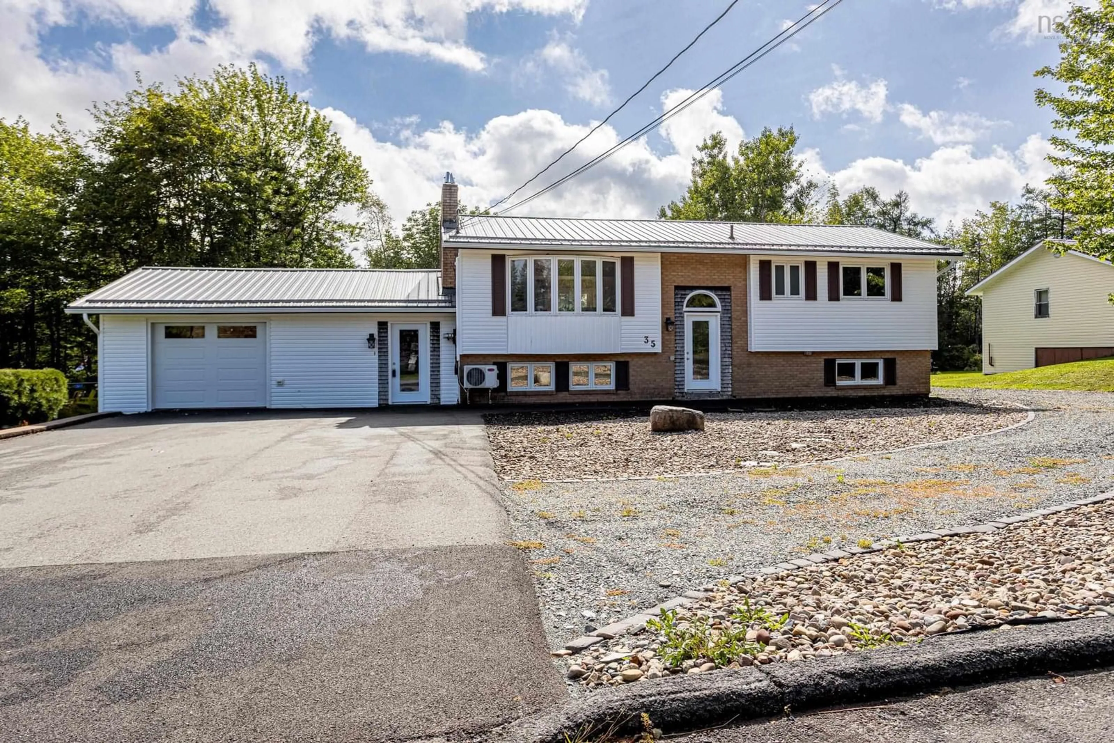 Home with vinyl exterior material, street for 35 Ernest Ave, Beaver Bank Nova Scotia B4G 1C1