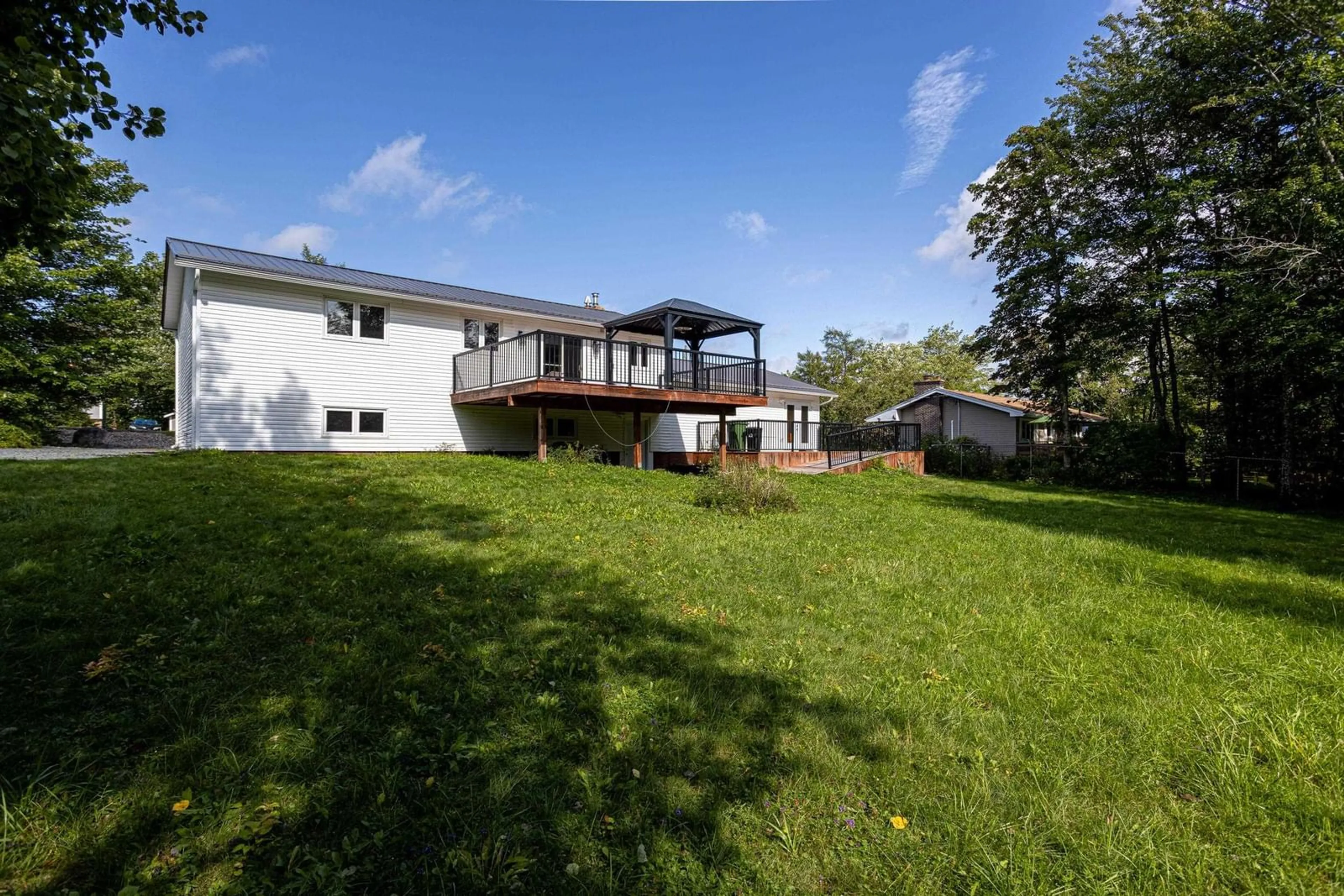 A pic from outside/outdoor area/front of a property/back of a property/a pic from drone, unknown for 35 Ernest Ave, Beaver Bank Nova Scotia B4G 1C1