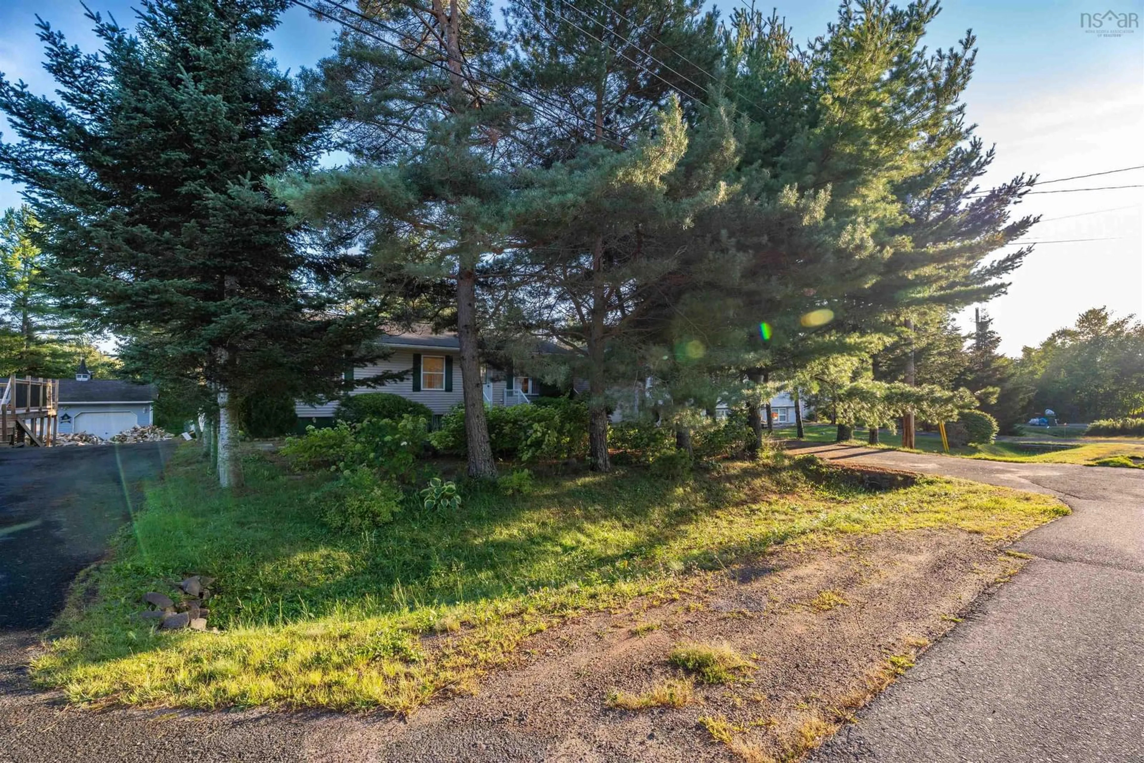 A pic from outside/outdoor area/front of a property/back of a property/a pic from drone, forest/trees view for 952 Mary Ave, Centreville Nova Scotia B0P 1J0
