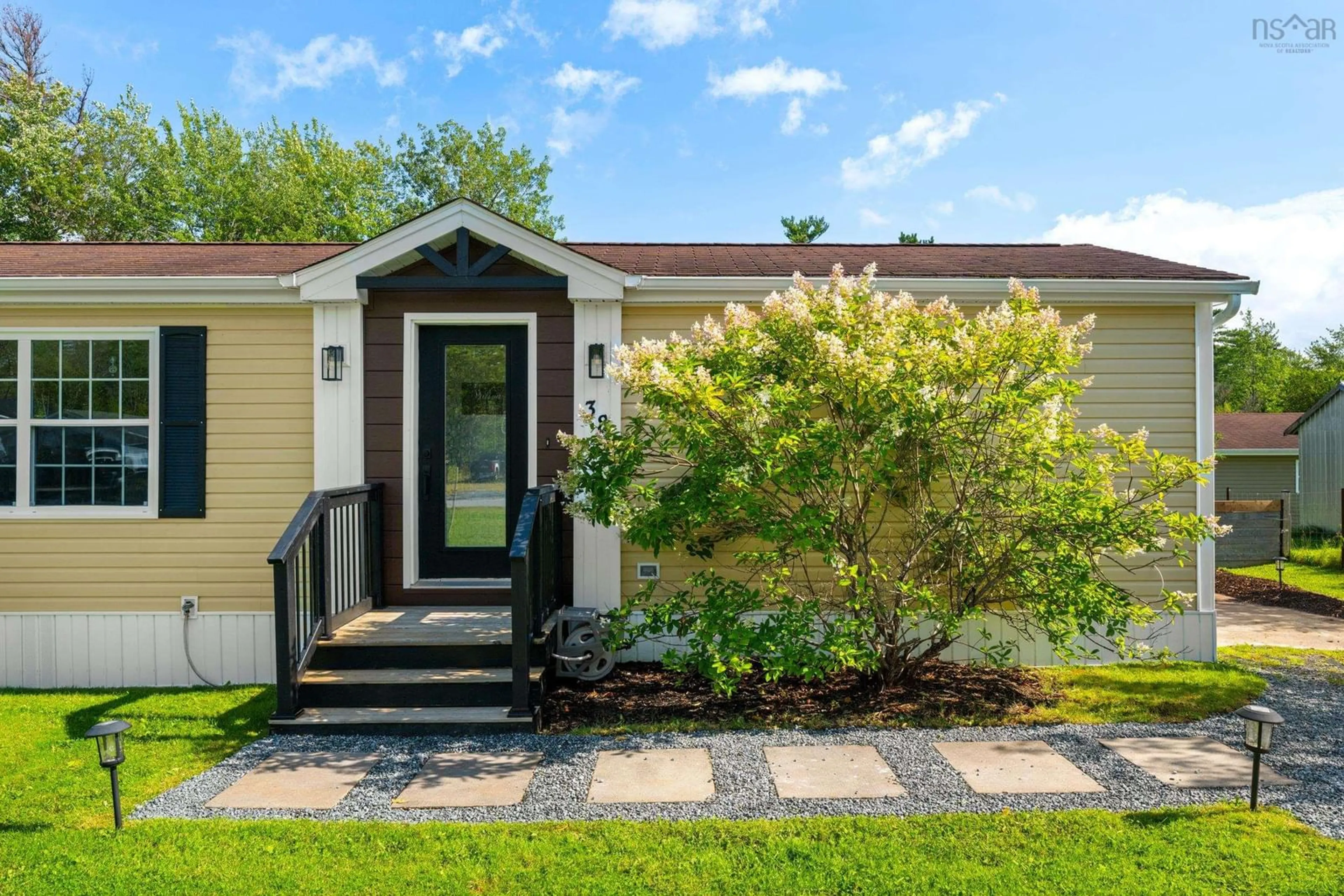 Home with vinyl exterior material, street for 38 Iseley Lane, Dutch Settlement Nova Scotia B2S 2C4