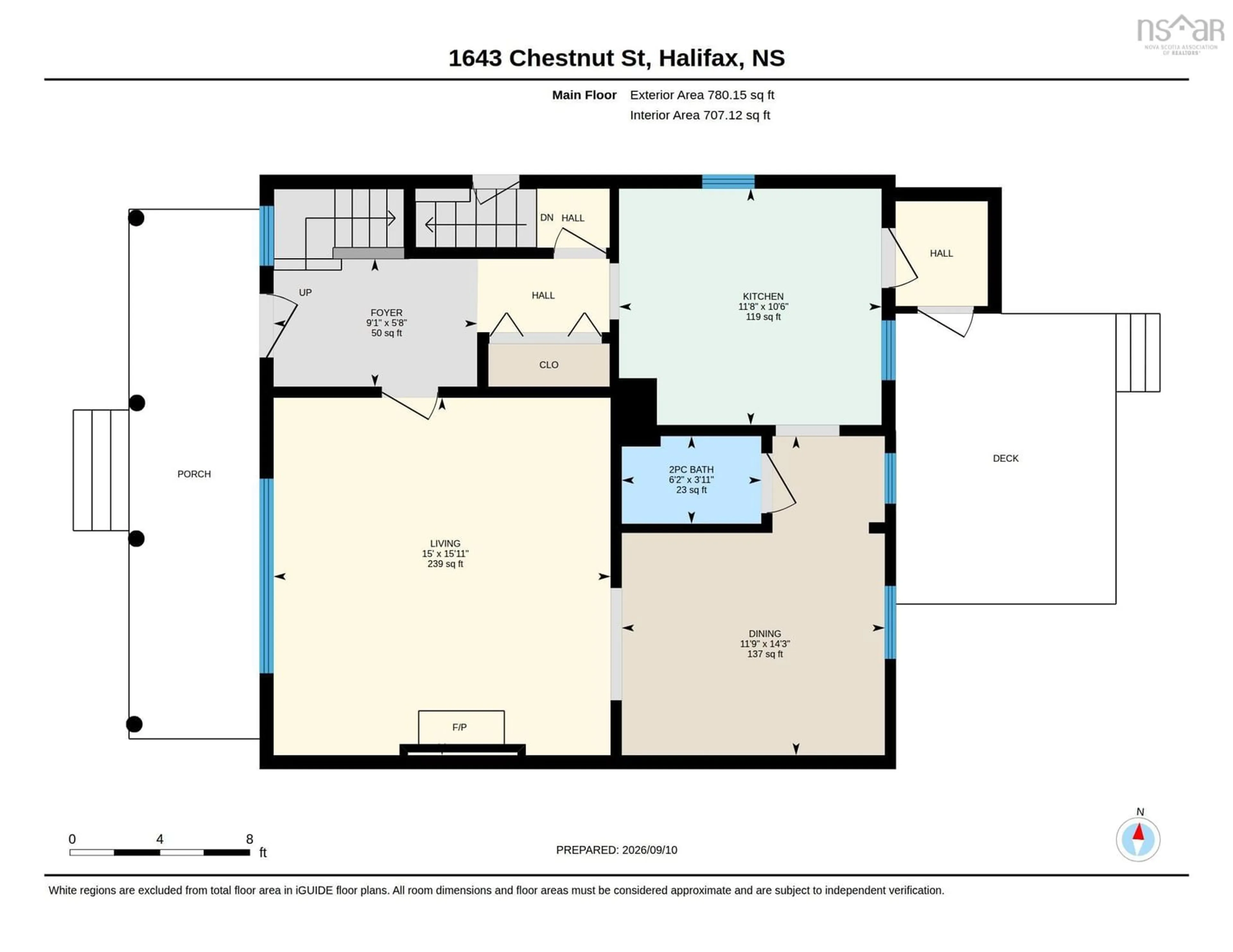 Floor plan for 1643 Chestnut St, Halifax Nova Scotia B3H 3T3