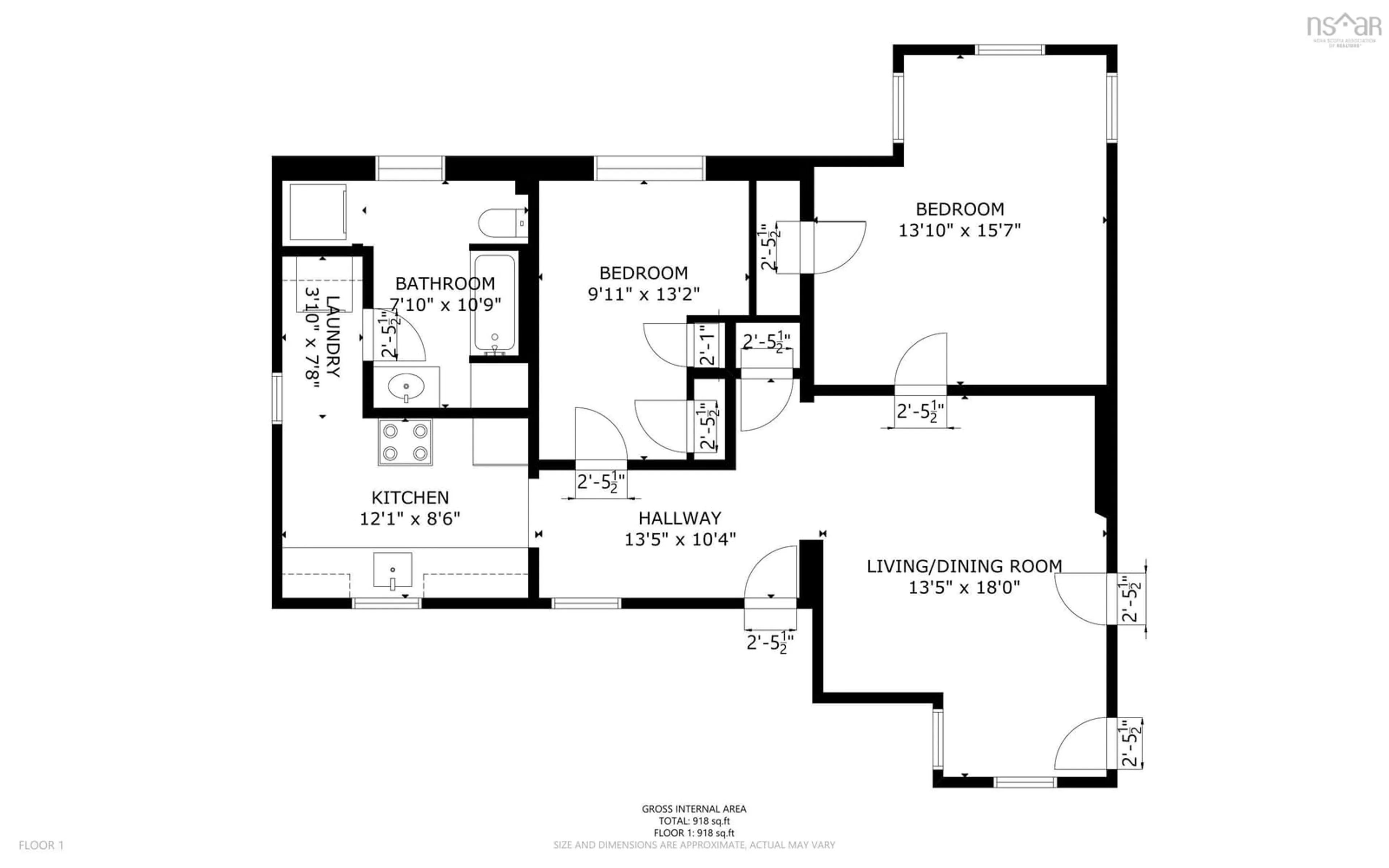 Floor plan for 2532 1 Hwy, Aylesford Nova Scotia B0P 0A8