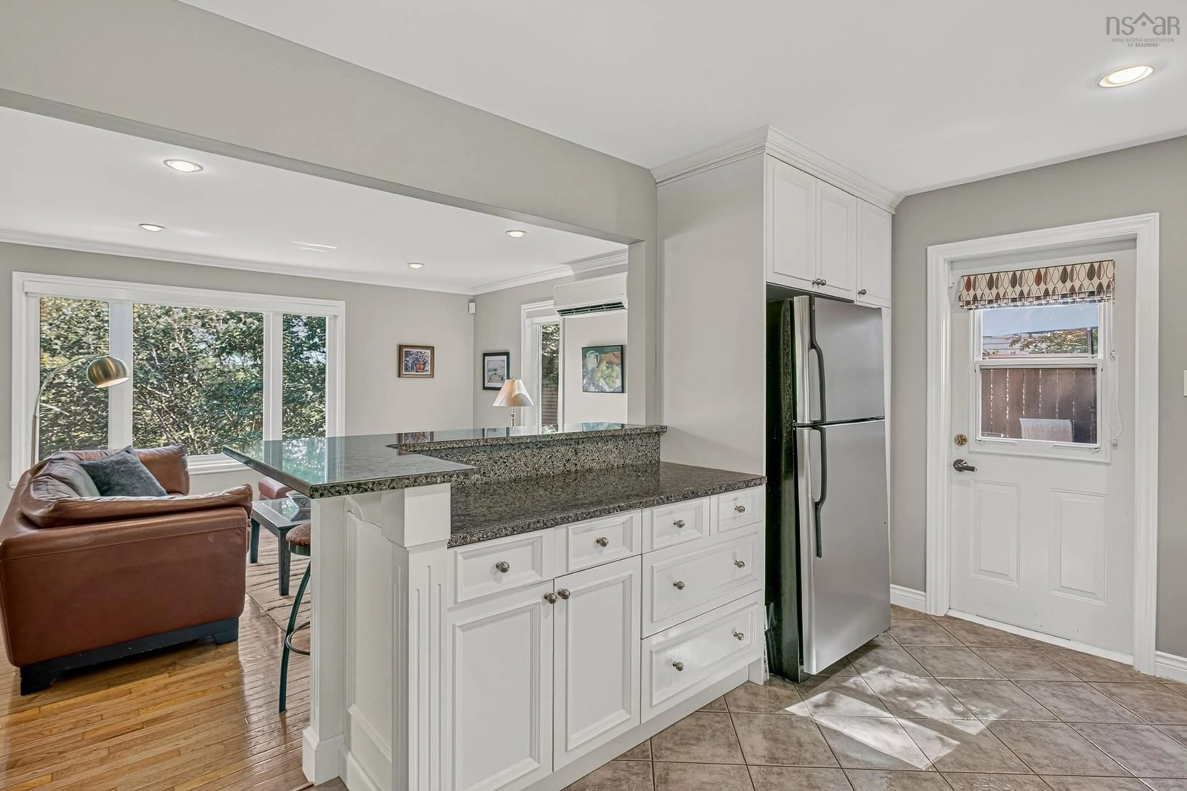 Open concept kitchen, ceramic/tile floor for 24 Bridgeview Dr, Halifax Nova Scotia B3P 2M4