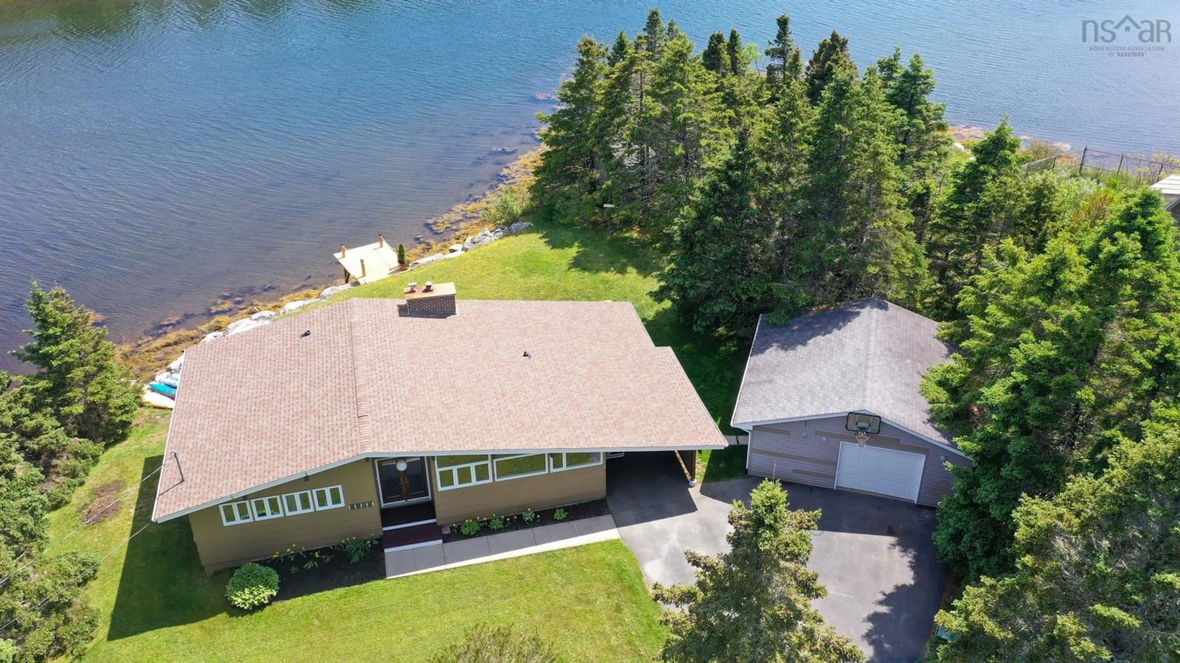 A pic from outside/outdoor area/front of a property/back of a property/a pic from drone, water/lake/river/ocean view for 1378 Ketch Harbour Rd, Sambro Head Nova Scotia B3V 1L1