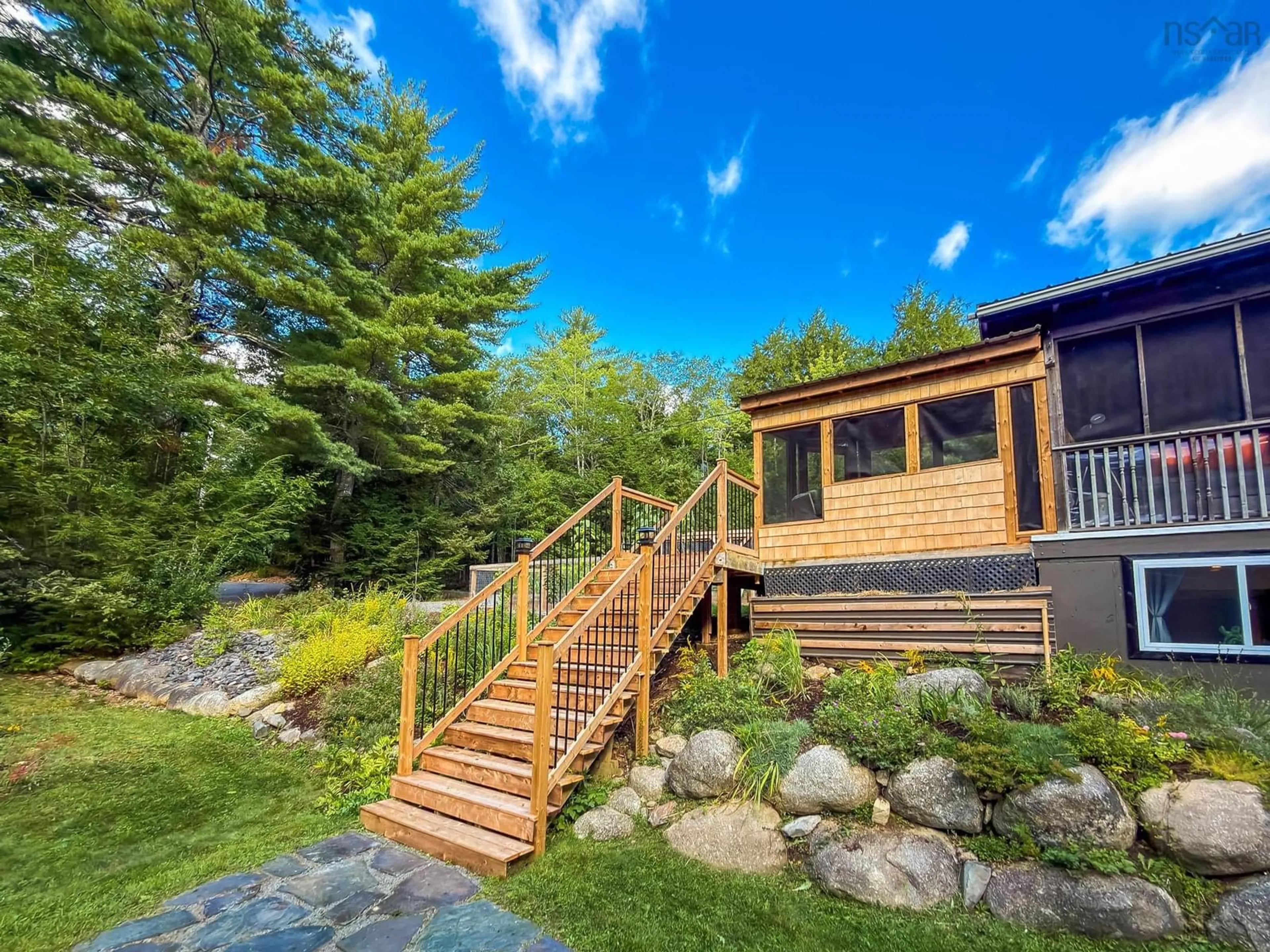 Patio, water/lake/river/ocean view for 85 High Point Terr, Molega North Nova Scotia B0T 1X0