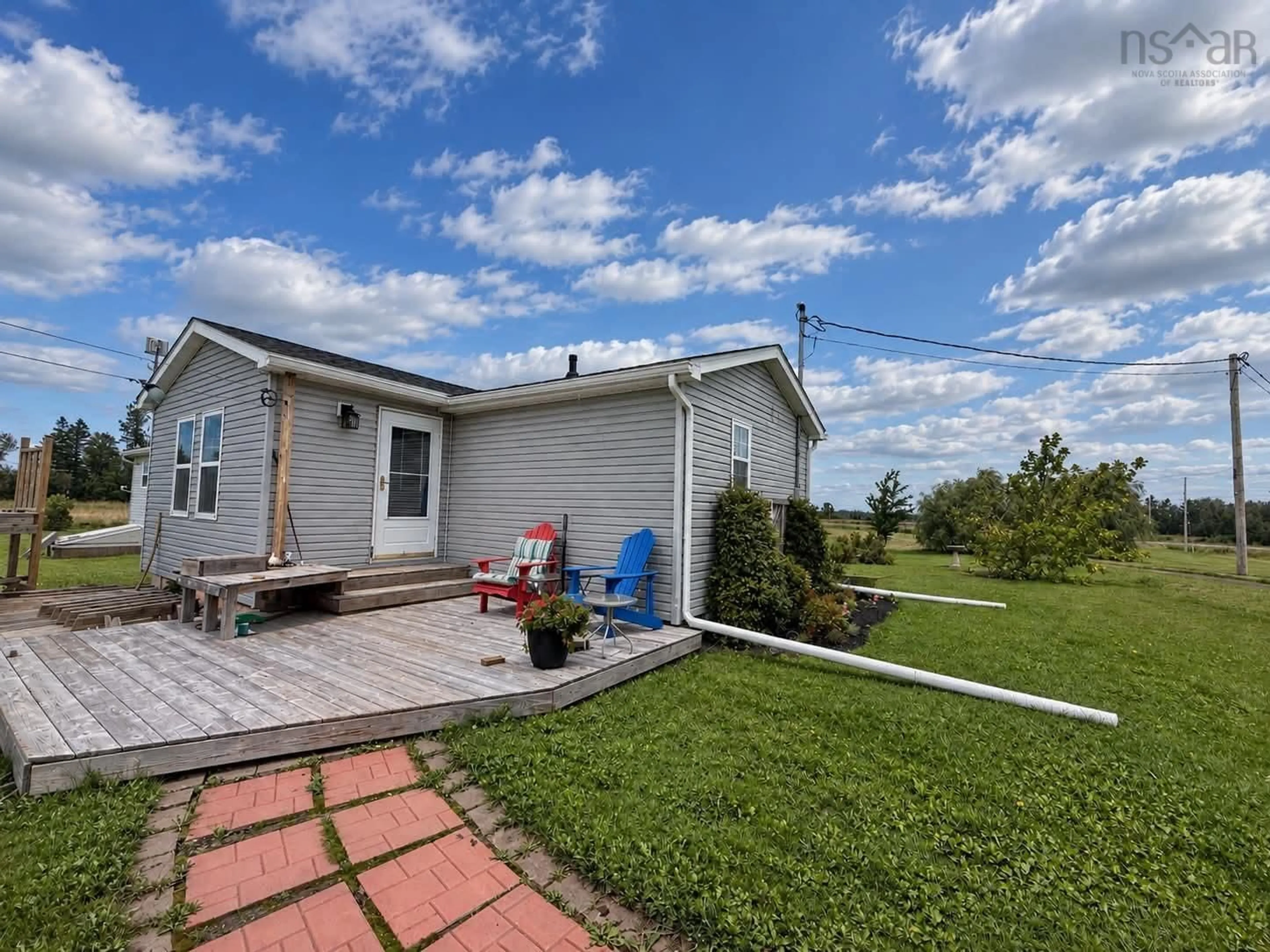 A pic from outside/outdoor area/front of a property/back of a property/a pic from drone, water/lake/river/ocean view for 950 Brule Shore Road, Brule Nova Scotia B0K 1V0