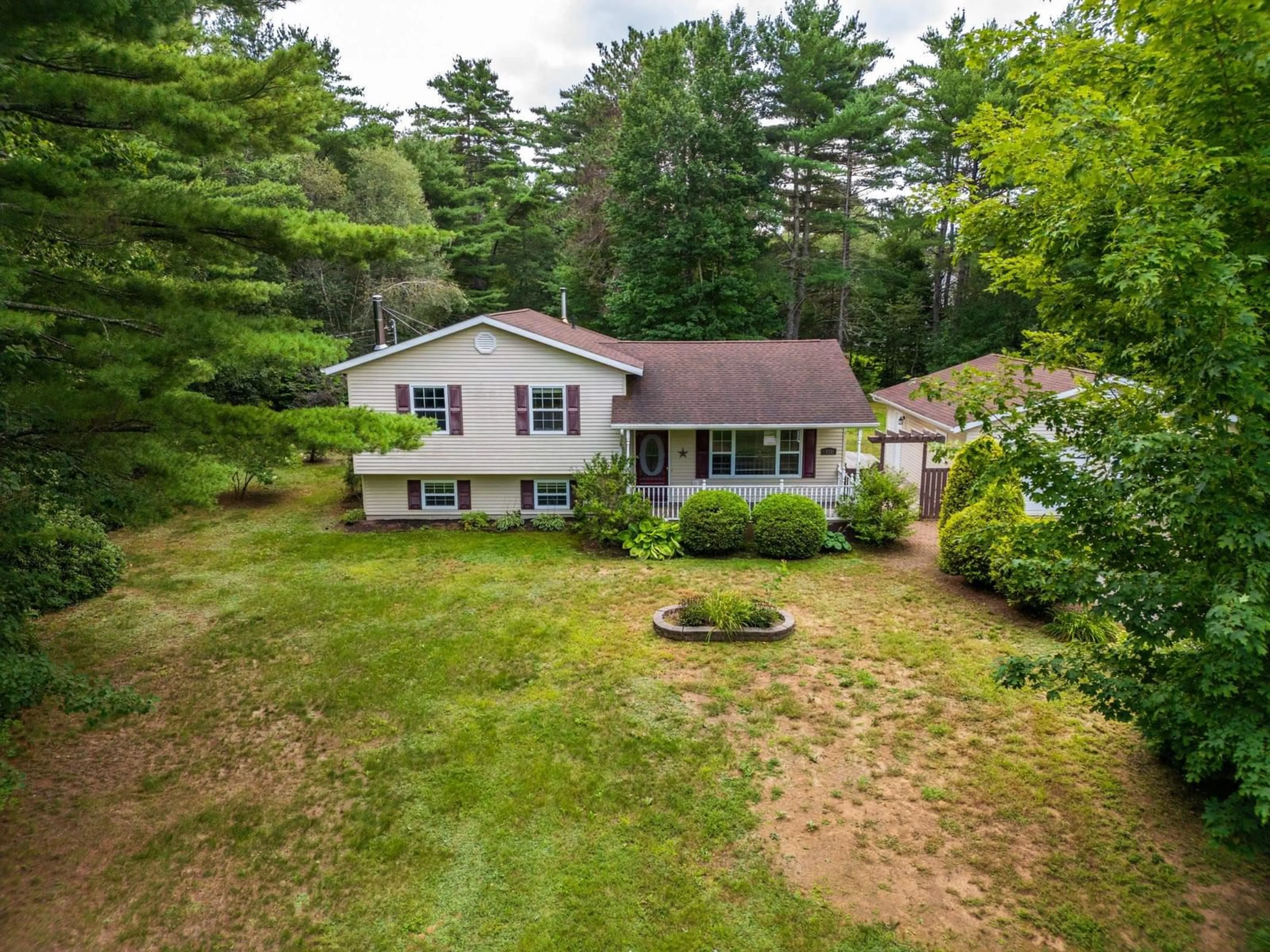 A pic from outside/outdoor area/front of a property/back of a property/a pic from drone, water/lake/river/ocean view for 131 Dr Lewis Johnston Street, South Farmington Nova Scotia B0P 1W0