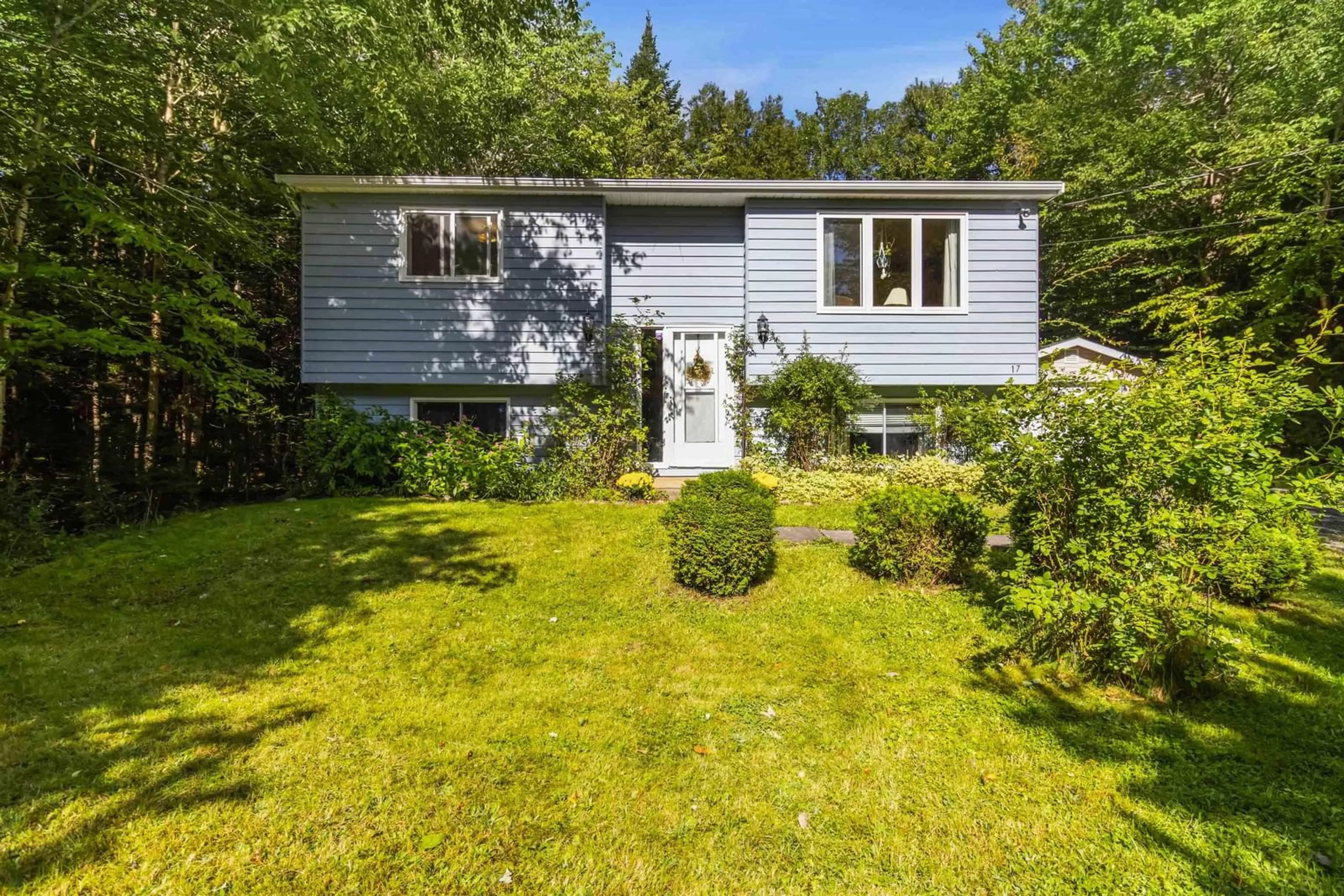 Home with vinyl exterior material, street for 17 Halfway Lake Hammonds Plains Dr, Maplewood Nova Scotia B4B 1N4