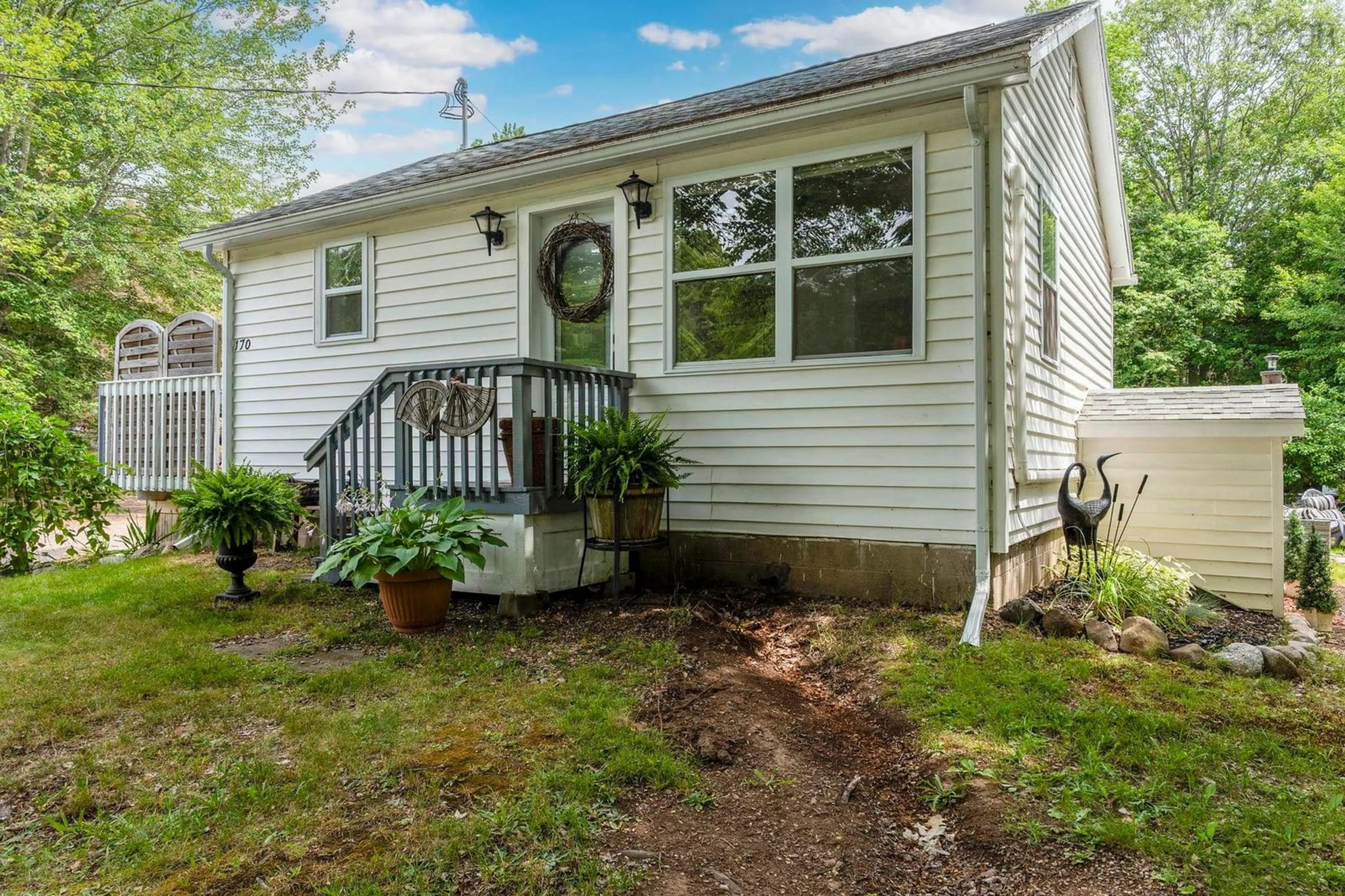 Home with vinyl exterior material, street for 170 Dodge Rd, Wilmot Nova Scotia B0P 1W0