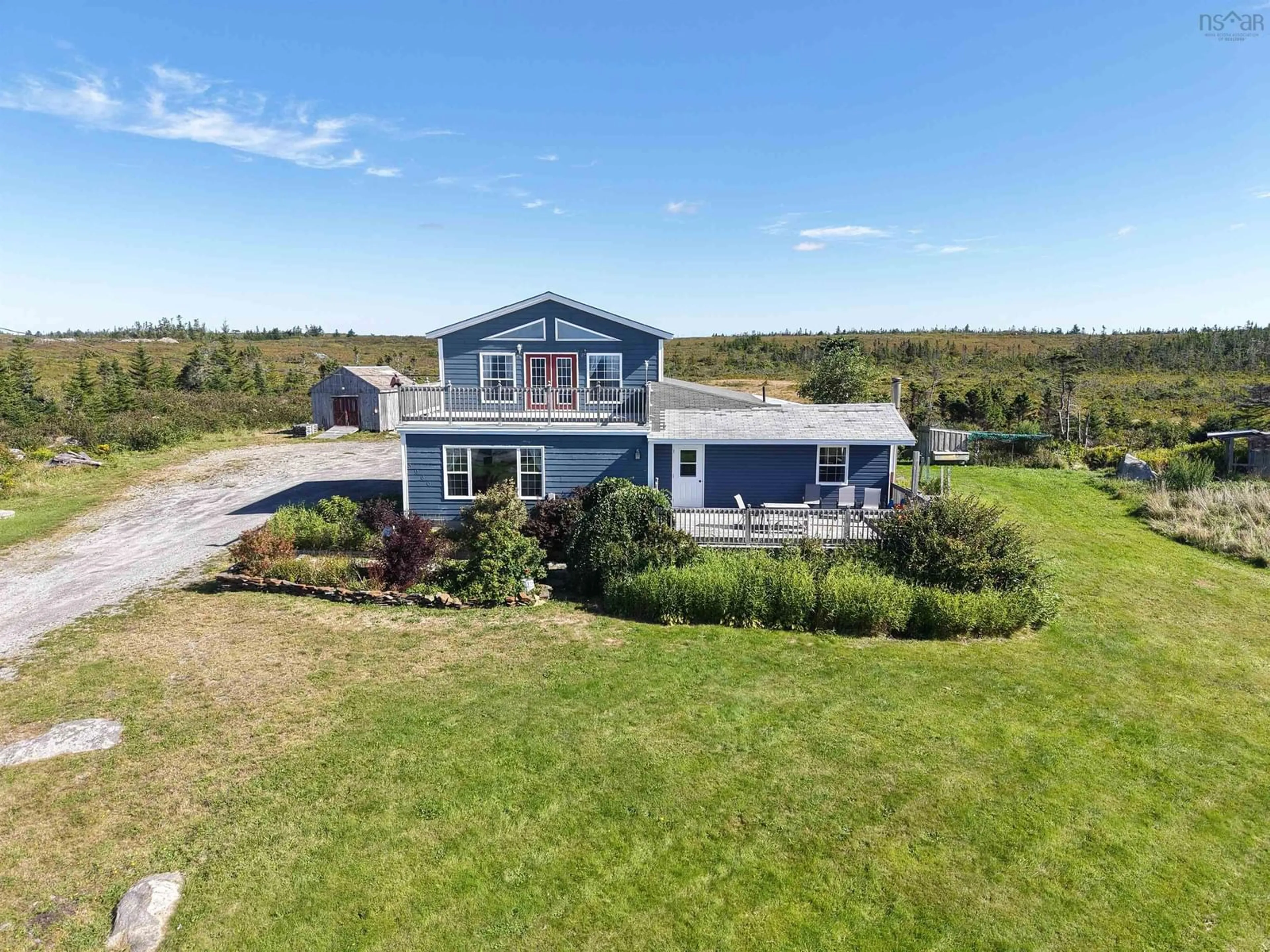 A pic from outside/outdoor area/front of a property/back of a property/a pic from drone, water/lake/river/ocean view for 5966 Highway 3, Shag Harbour Nova Scotia B0W 2B0