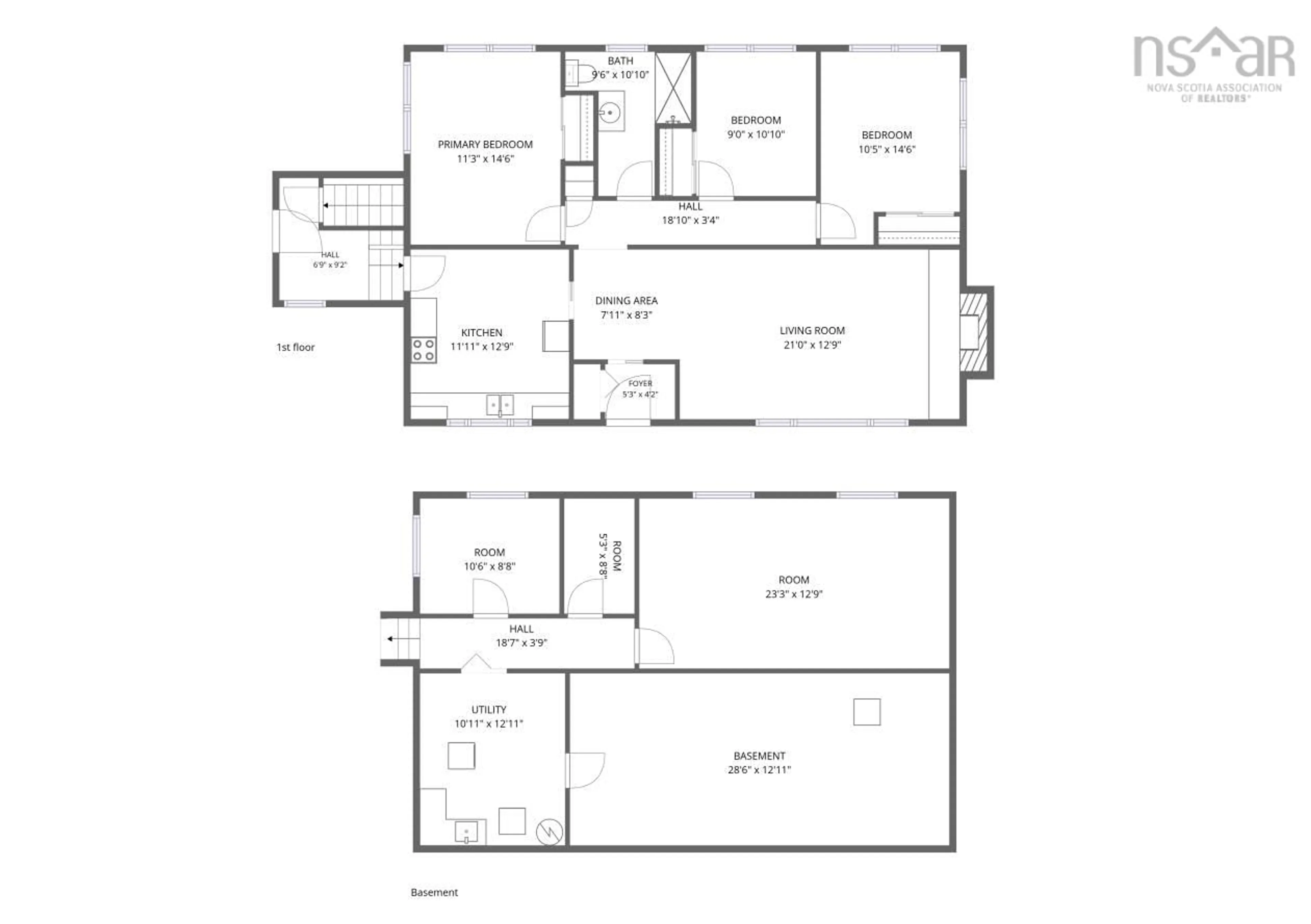 Floor plan for 12 Cedar St, East Kingston Nova Scotia B0P 1R0