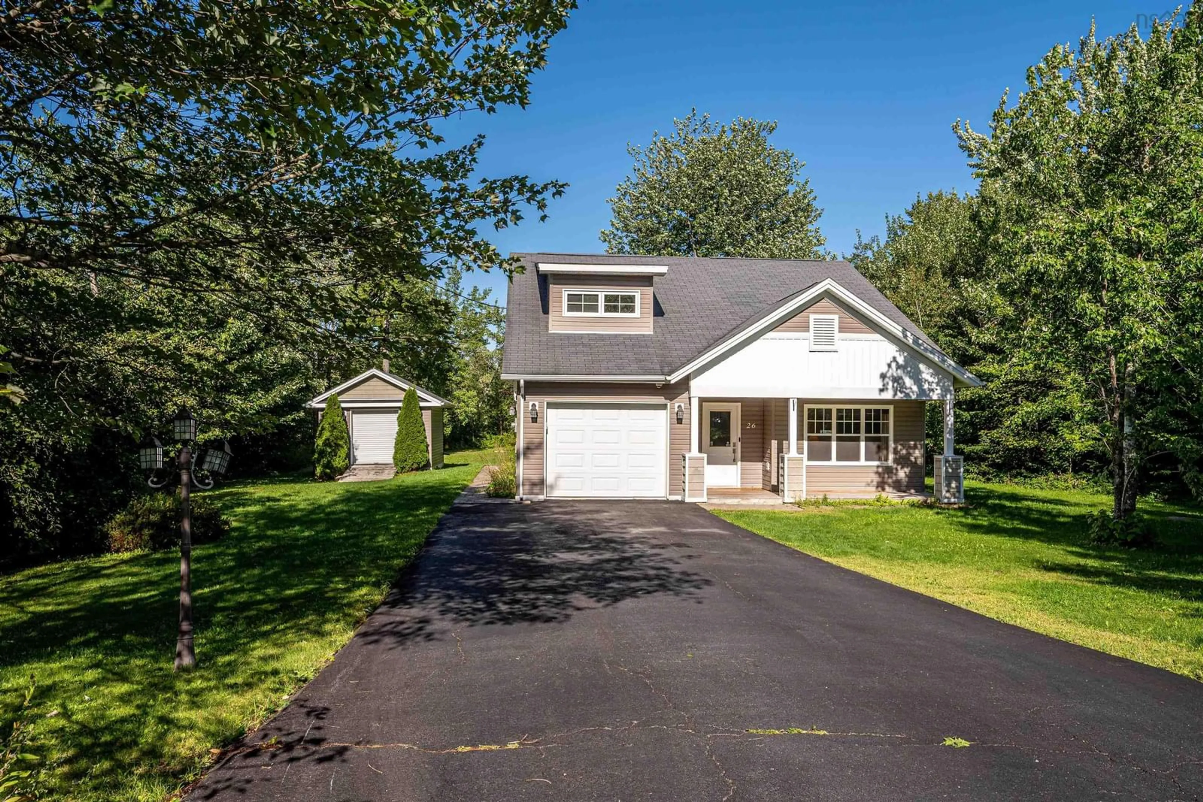 Home with vinyl exterior material, street for 26 Country Lake Dr, Lake Echo Nova Scotia B3E 1E4
