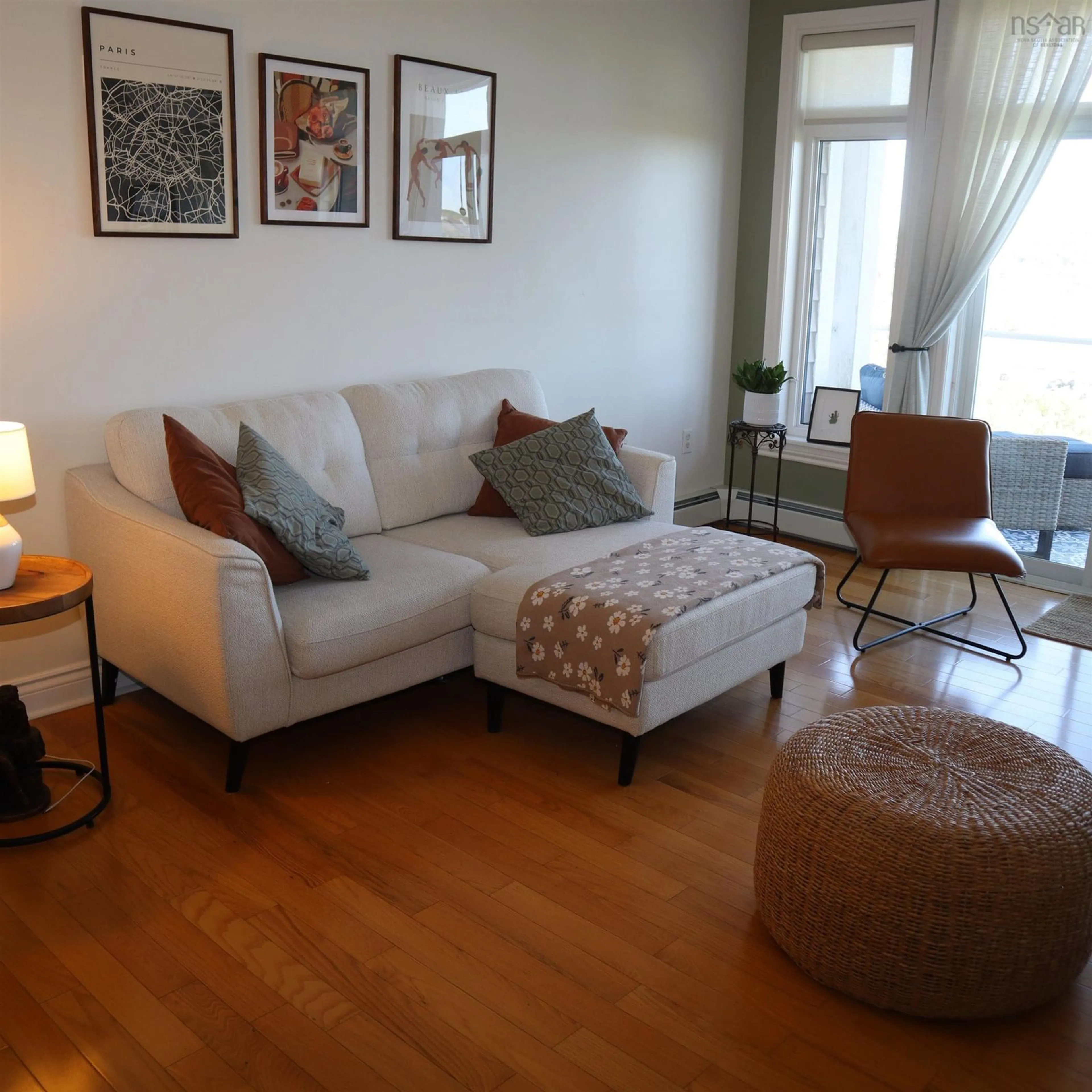 Living room with furniture, wood/laminate floor for 168 Green Village Lane #305, Dartmouth Nova Scotia B2Y 0A2
