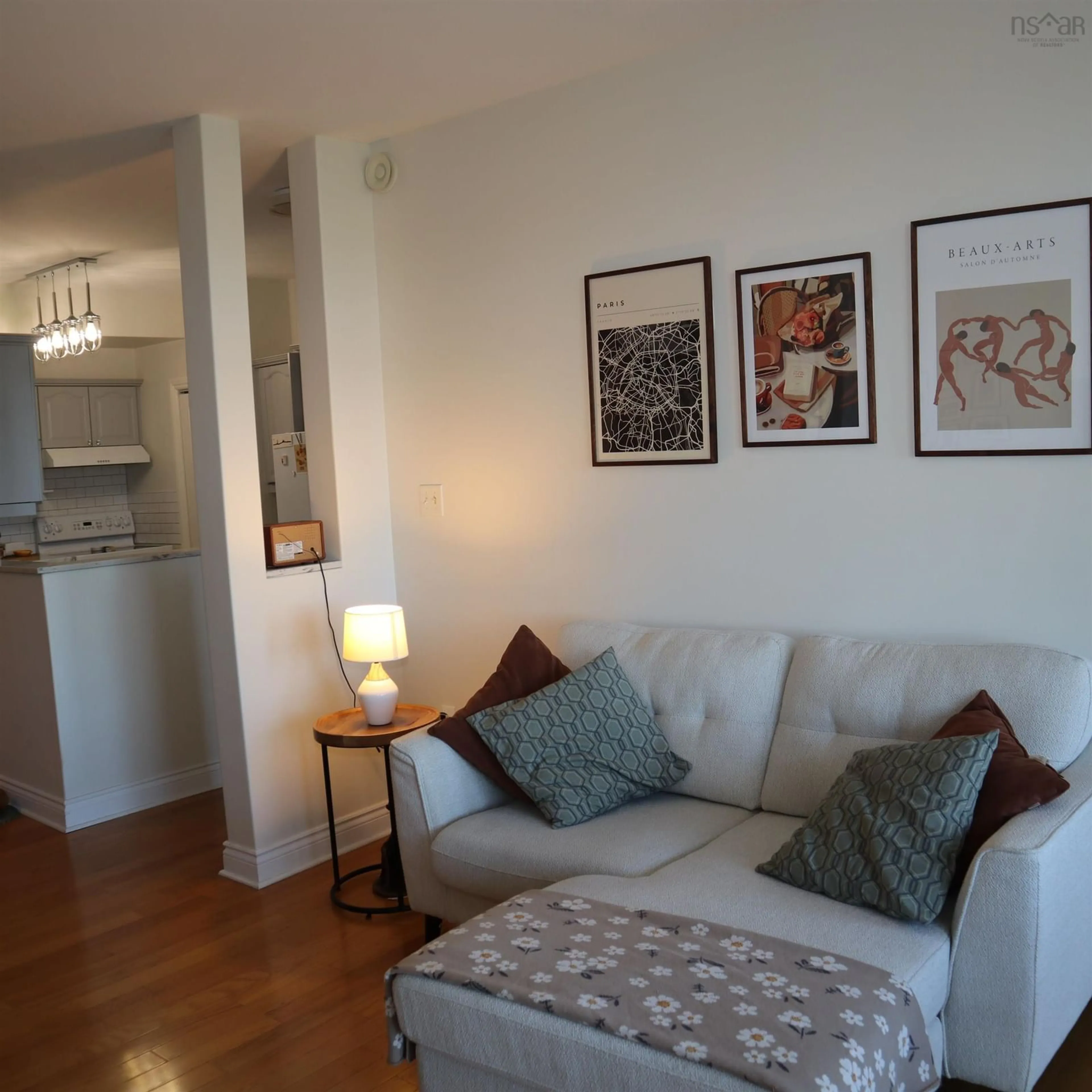 Living room with furniture, wood/laminate floor for 168 Green Village Lane #305, Dartmouth Nova Scotia B2Y 0A2