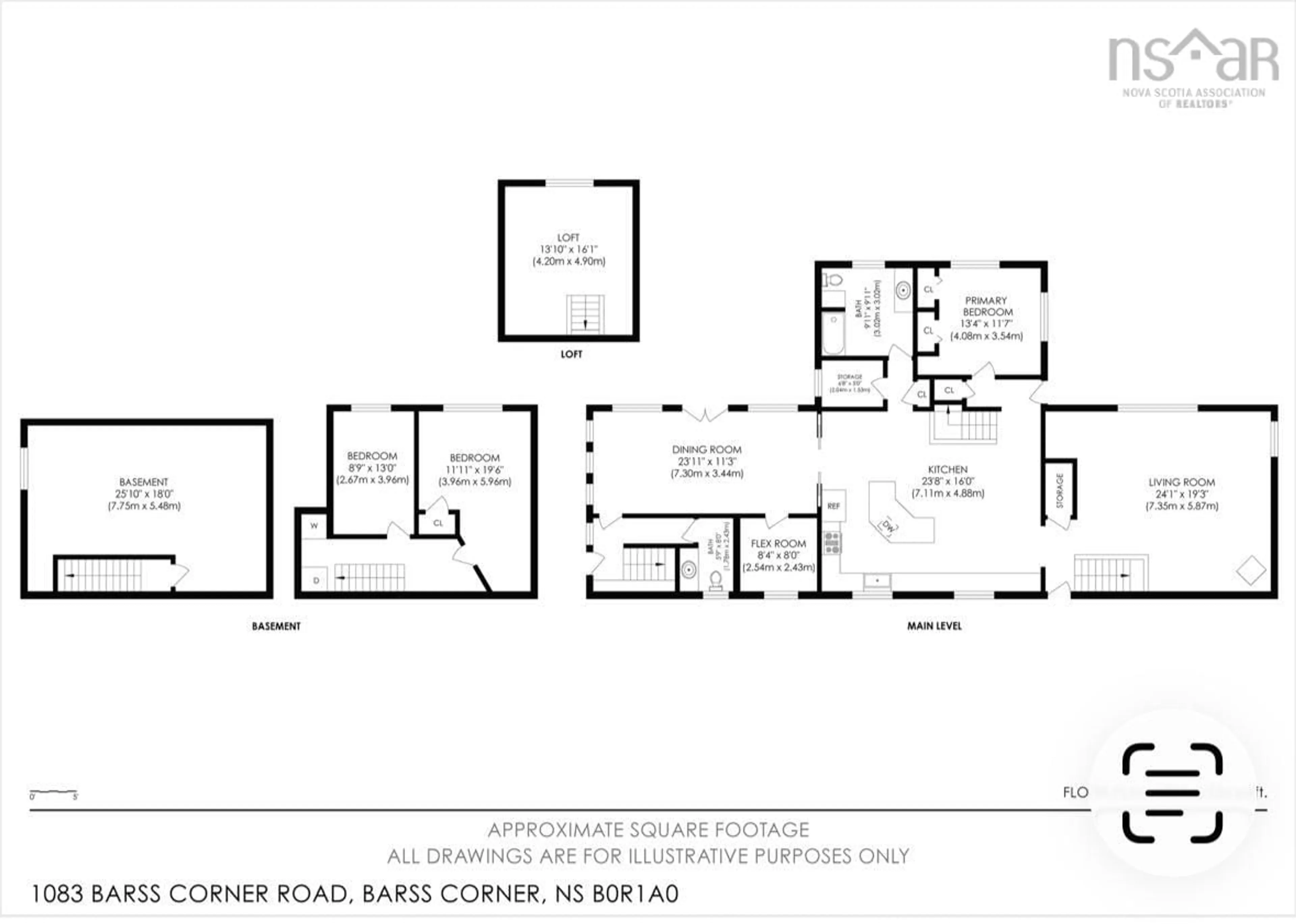 Floor plan for 1083 Barss Corner Rd, Barss Corner Nova Scotia B0R 1A0