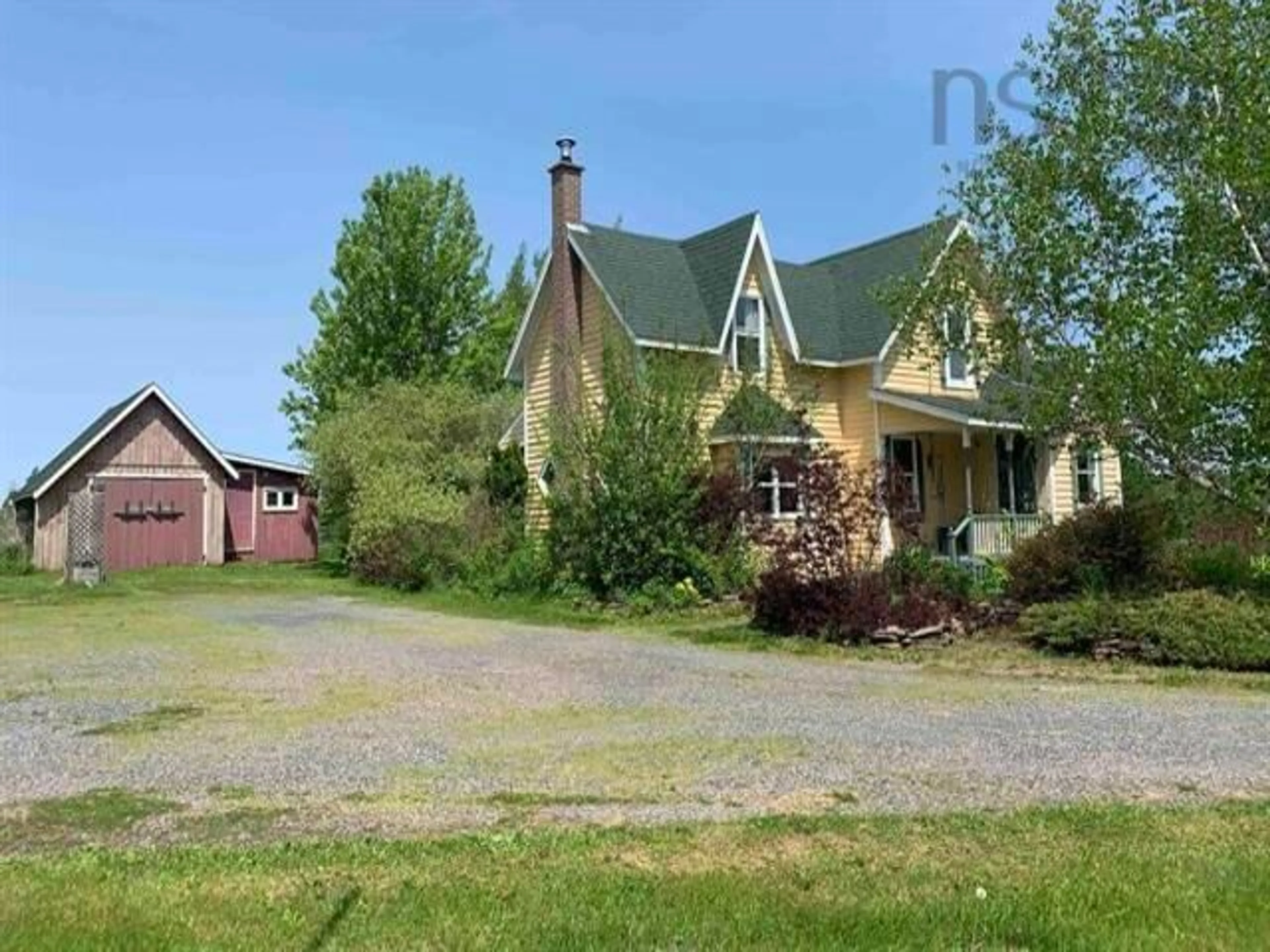 A pic from outside/outdoor area/front of a property/back of a property/a pic from drone, street for 3261 Highway 246, Tatamagouche Nova Scotia B0K 1V0
